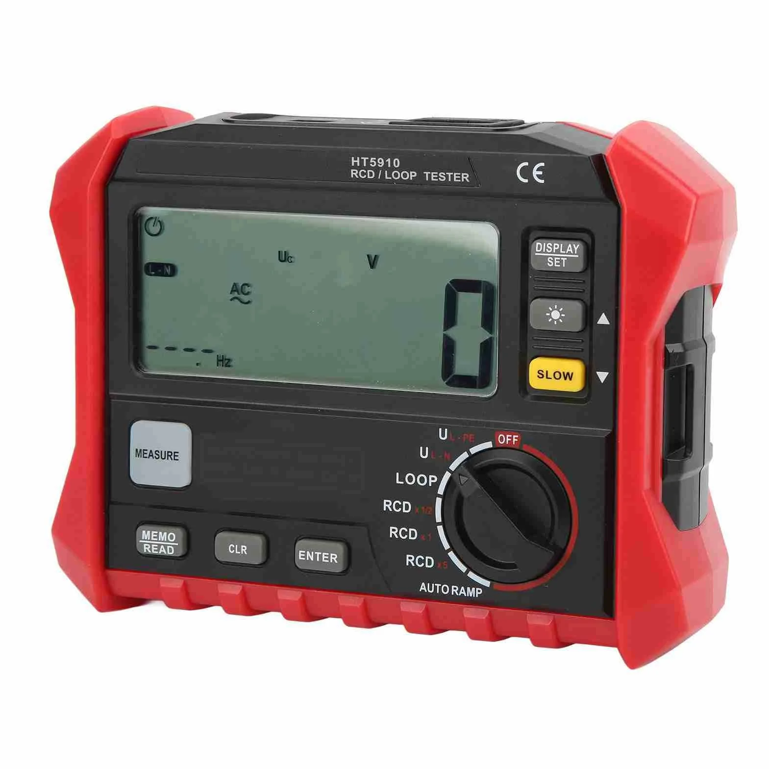 Probador de Resistencia de Aislamiento Digital HT5910 Pantalla LCD Medidor de Instrumentos Eléctricos de Rango Automático Completo Multifuncional