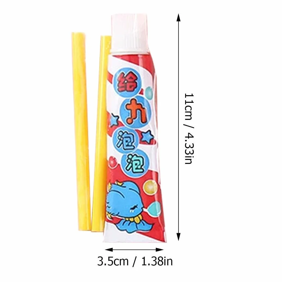 Globos mágicos de burbujas de soplado, pegamento mágico con popote, juguete colorido para fiestas, regalo (5 piezas)