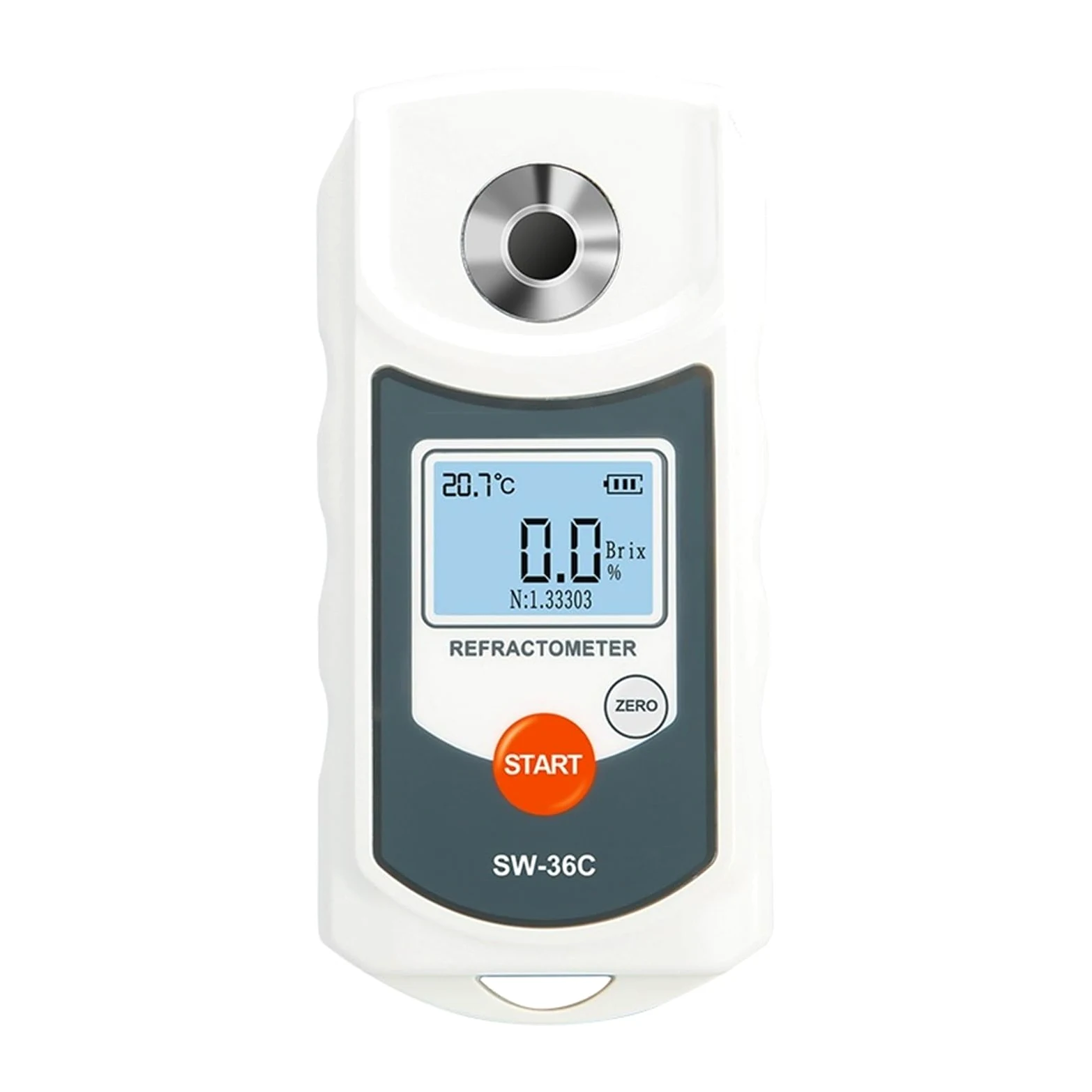 Refractómetro digital LCD, medidor Brix Jugo de fruta Bebida ATC Instrumento de medición del contenido de azúcar 0-36% Sacarómetro Respuesta Rápida