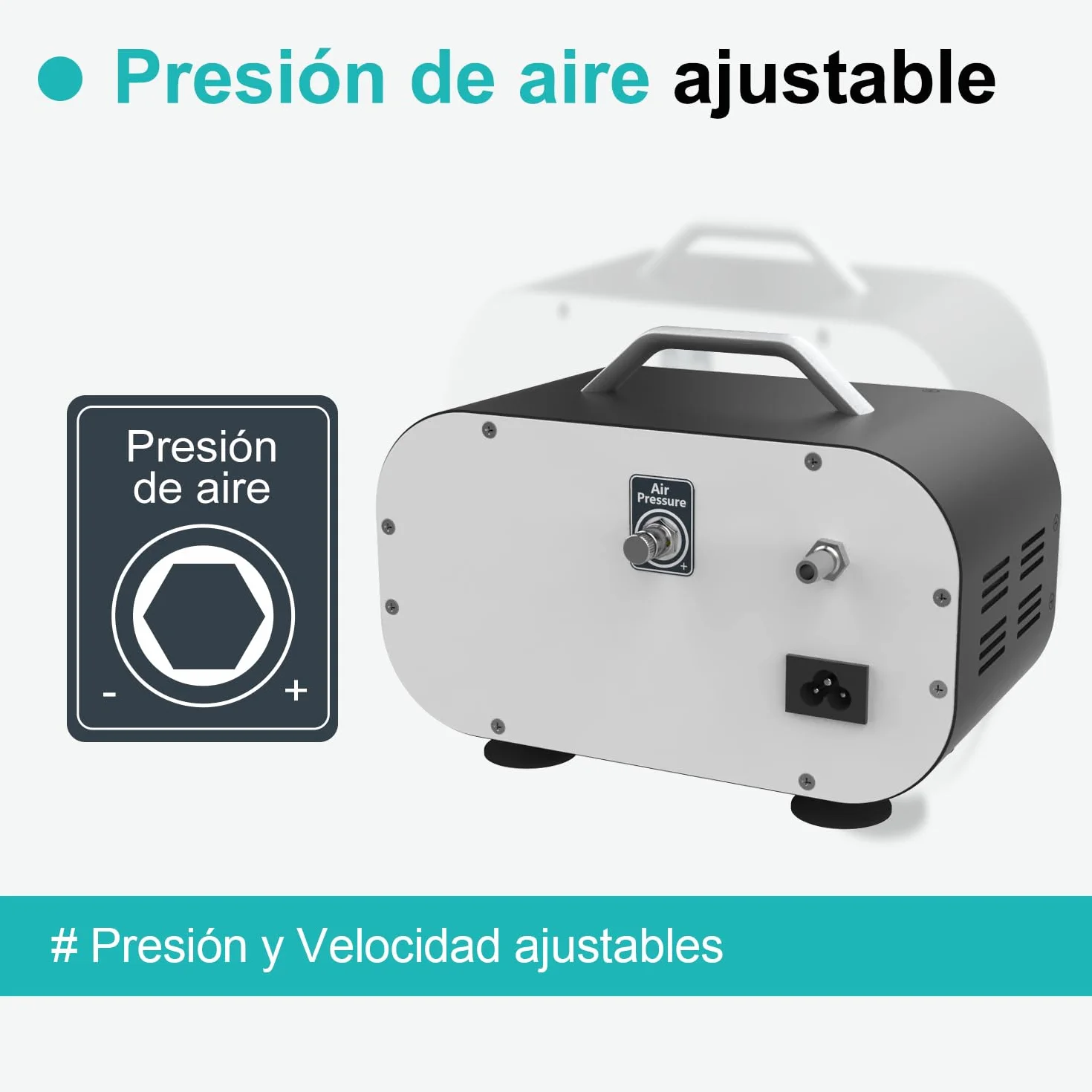 JOANLAB Bomba de Vacío Sin Aceite, Ajustable 20L/min & 0.08MPa, Bomba de Vacío de Diafragma para Filtración Laboratorio, Investigación, Industrial(VP-20PRO)