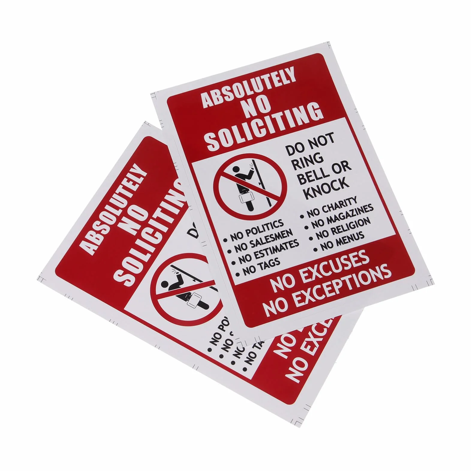 SOLUSTRE Señal De No Entrada No Intrusión No Solicitar Para Puerta De Entrada