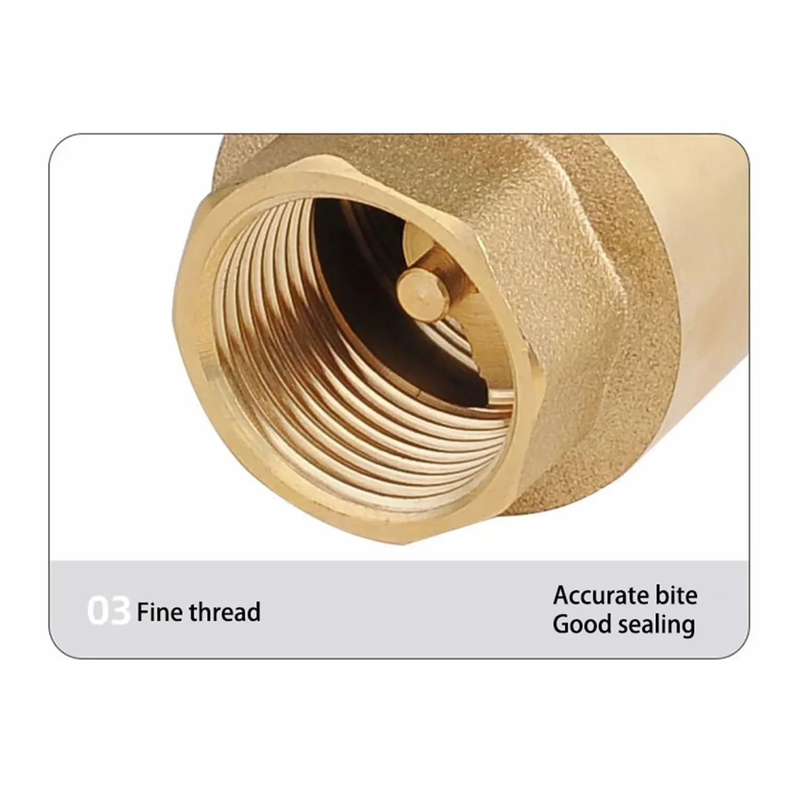 Llave De Paso Agua Válvula de retención de agua antirretroceso engrosada de latón, rosca de tubería, tornillo interior liso, resorte oscilante, válvula de retención vertical(1-1/4")