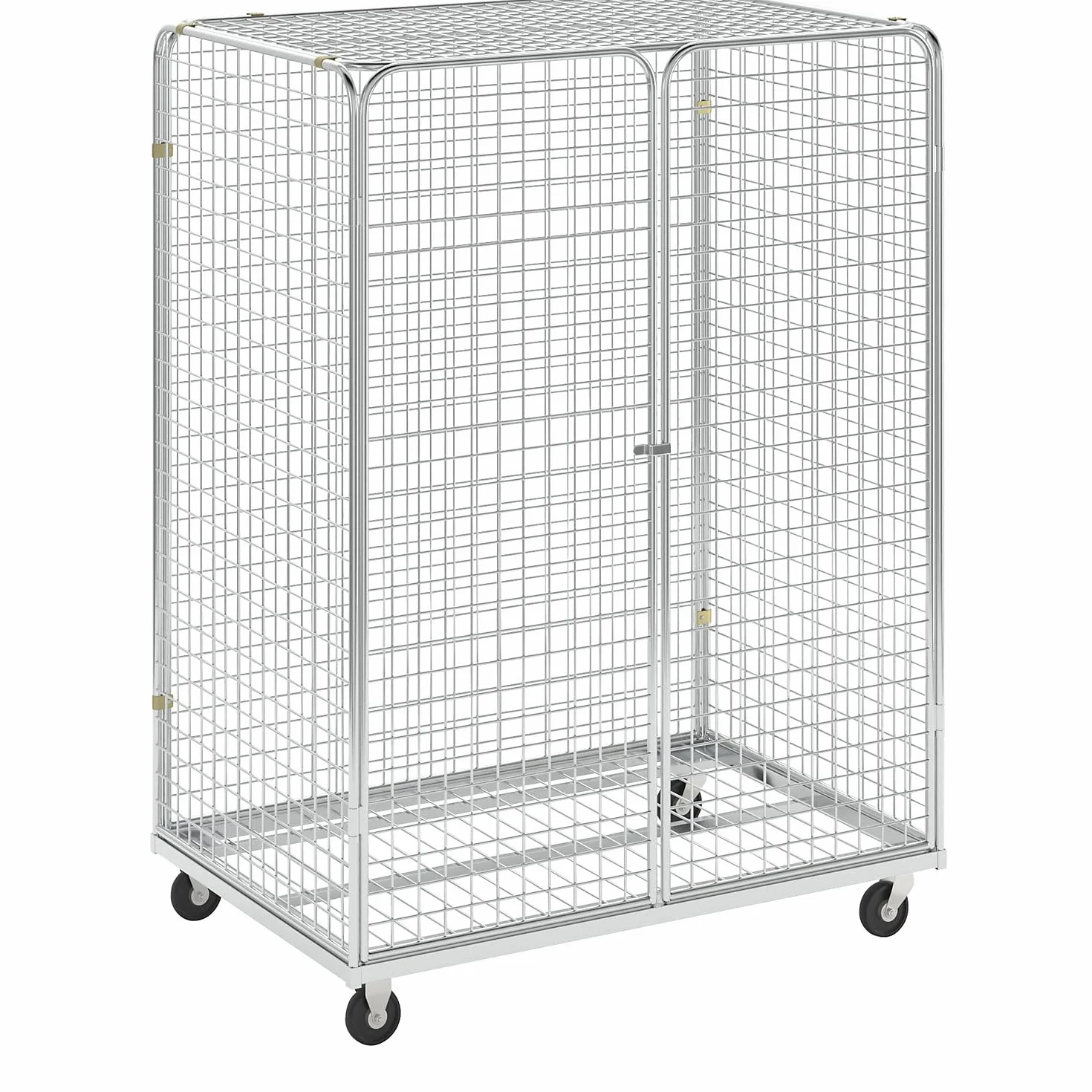 Contenedor rodante, con puerta batiente doble, A x P 1200 x 800 mm, altura