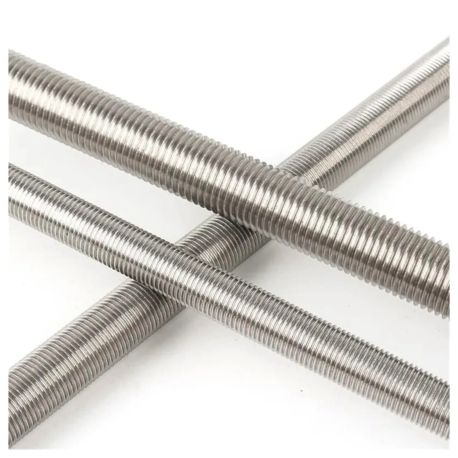 Varilla roscada de acero inoxidable, Stainless Steel Full Thread Headless Bolt Stud Multiple Sizes(10pcs,M6x400)