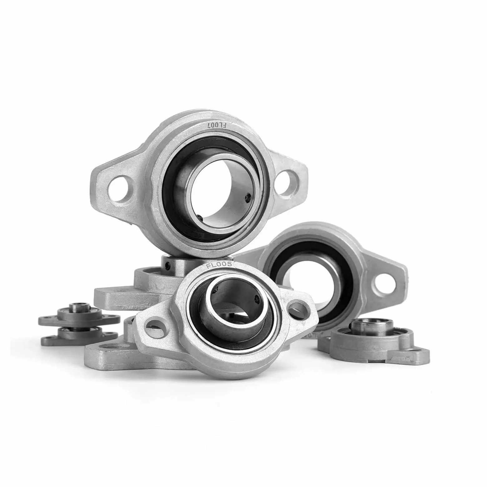 Rodamiento con soporte integrado 4/10 Uds. Bloque de almohada de 8mm-25mm rodamiento rómbico inserto de aleación de Zinc eje lineal(KFL002 15MM,10Pcs)