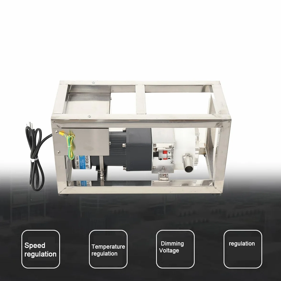Bomba de Transferencia de Miel de 10 l/min, Bomba para Miel líquida con Velocidad Ajustable, Bomba para Pasta líquida Viscosa con Tubo de 3 m, Equipo de Bombeo eléctrico de Engranajes