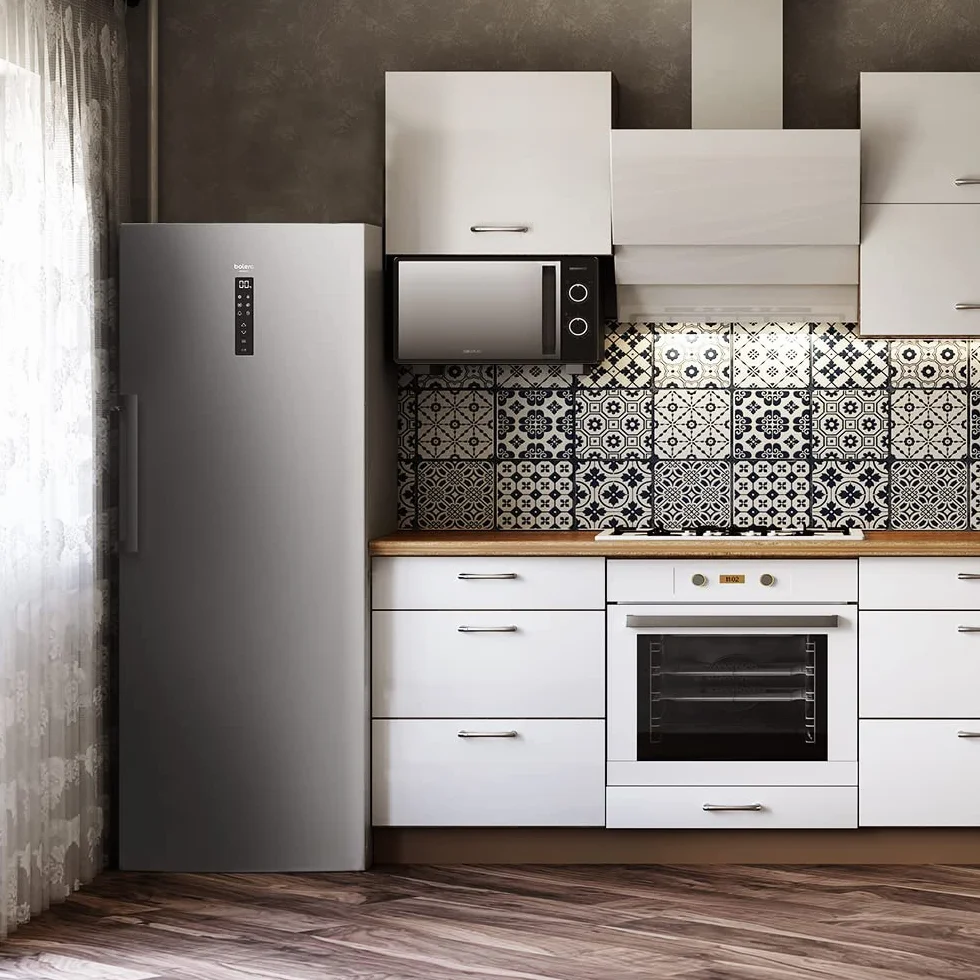 Cecotec Congelador Vertical 380L Bolero CoolMarket UF 380 Inox No Frost Acero Inoxidable