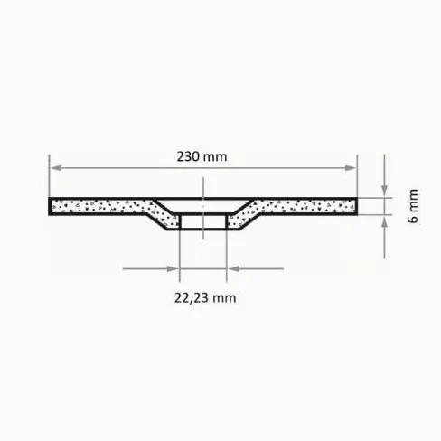 LUKAS ERZETT 10 discos de desbaste T27 para acero 230 x 6 mm, para amoladora angular, A24/30S-BF, 24,5 x 24 x 11,5 cm