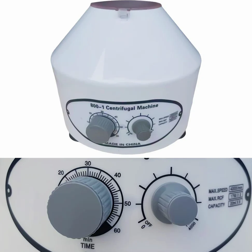 Centrífuga de laboratorio 800-1 4000 rpm, 20 ml*6 microcentrífuga de plasma sanguíneo pequeña centrífuga eléctrica para hospitales o laboratorios químicos y bioquímicos