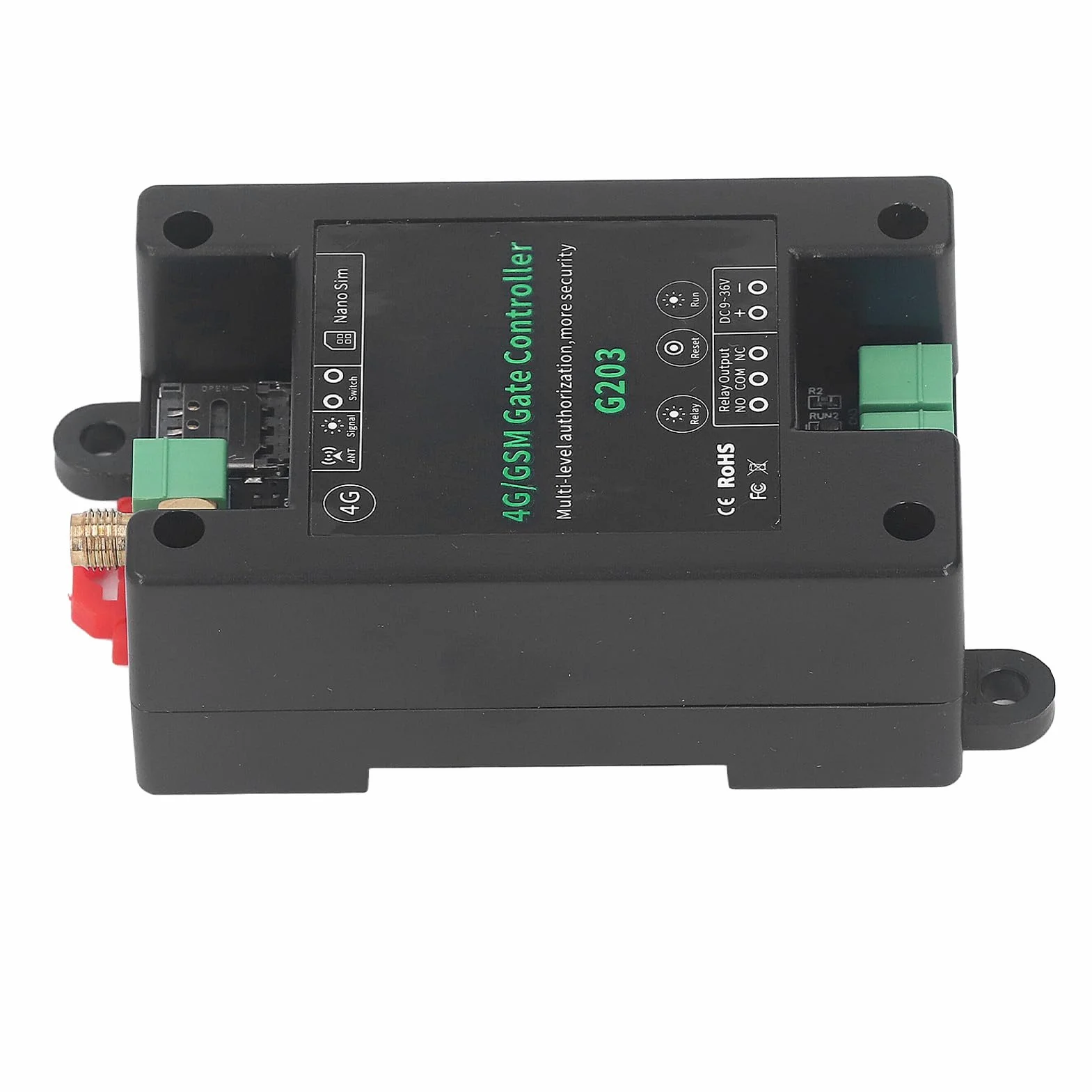 Abridor de Puerta G203 GSM, Control Remoto de Acceso a Puerta de Garaje 3G 4G, Reinicio de Reinicio Remoto Compatible, Interruptor Remoto GSM 4G