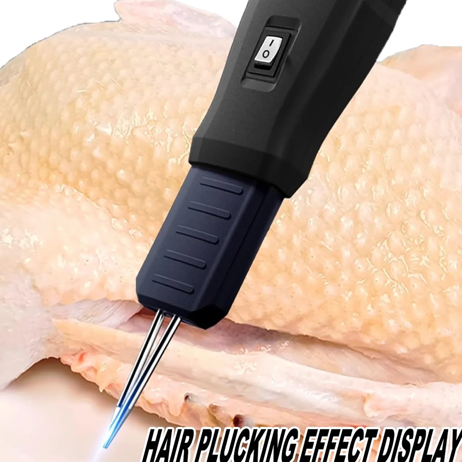 Máquina eléctrica para desplumar pollos, herramienta portátil de extracción de plumas para aves de corral, ideal para pollos, patos, gansos, pavos