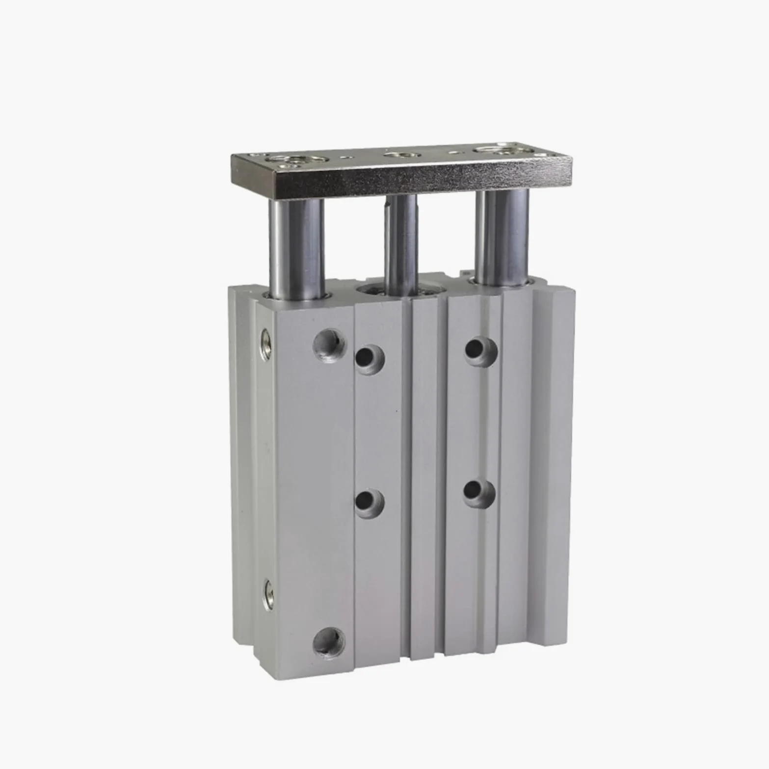 Cilindro neumático, 16-20Z Guía compacta Cilindro delgado Three Exis Air Cilindro neumático neumático con barra de guía 12-150mm 10-150mm MGPL12 16,Alta resistencia(100mm stroke,MGPL12)