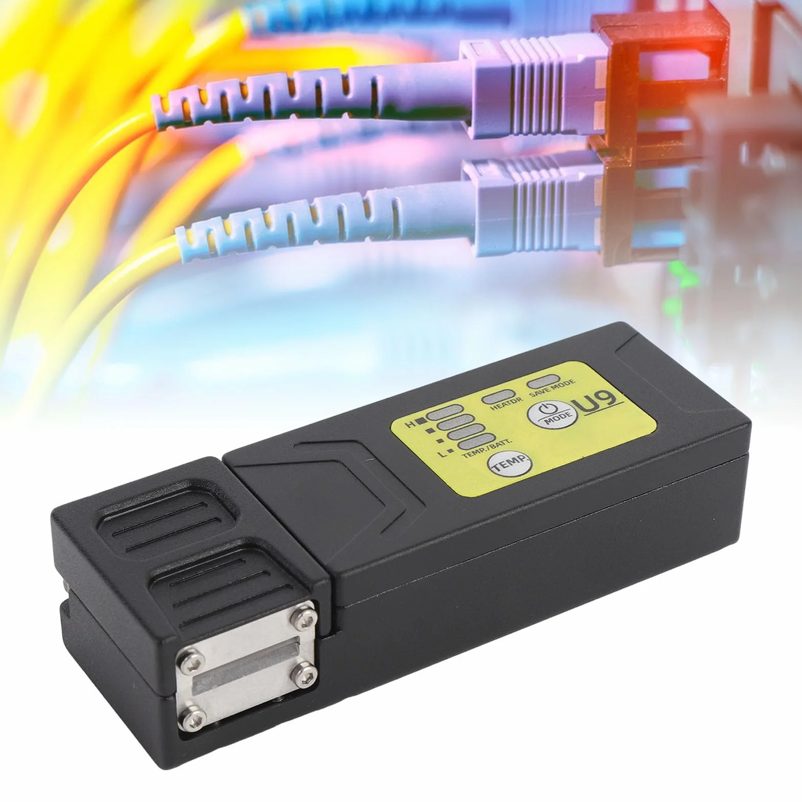 Asixxsix Pelador térmico de Fibra óptica portátil para Fibra Simple o en Cinta, Herramienta de pelado con Calentamiento automático Recargable para Haces de Fibras ópticas no visibles (EU