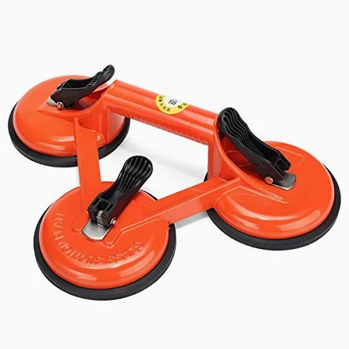 145Kg Heavy Duty 3 Ventosa Triple Pad Sucker Plate Glass Lifter Carrier Tool