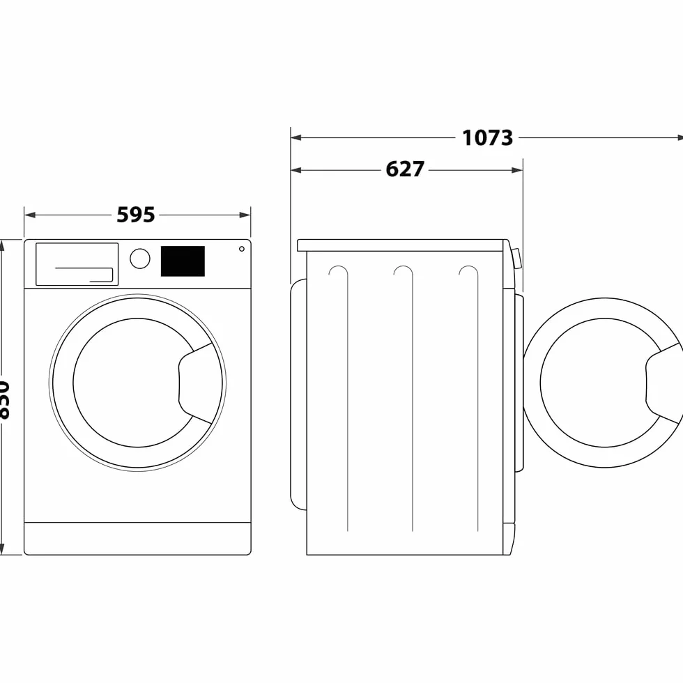 Whirlpool FFB 8258 WV SP Lavadora carga frontal 8 kg 1200 rpm Blanco