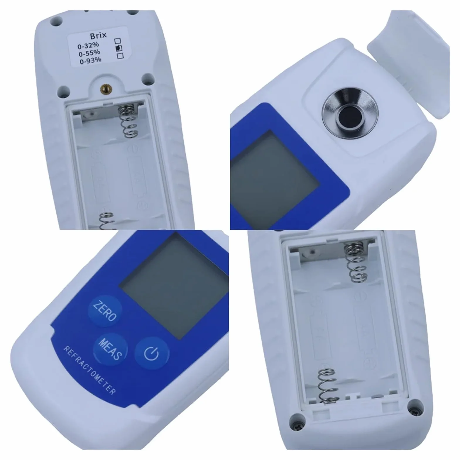 Refractómetro Digital Brix 32/55% medidor Brix compensación automática de temperatura índice de refracción probador de azúcar Respuesta Rápida(0-55)