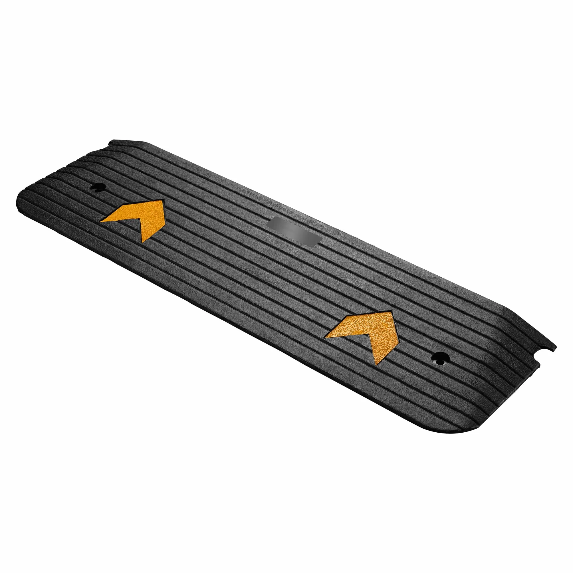 Wiltec Rampa de goma 1100 x 406 x 50 mm 50 toneladas antideslizante reflectante