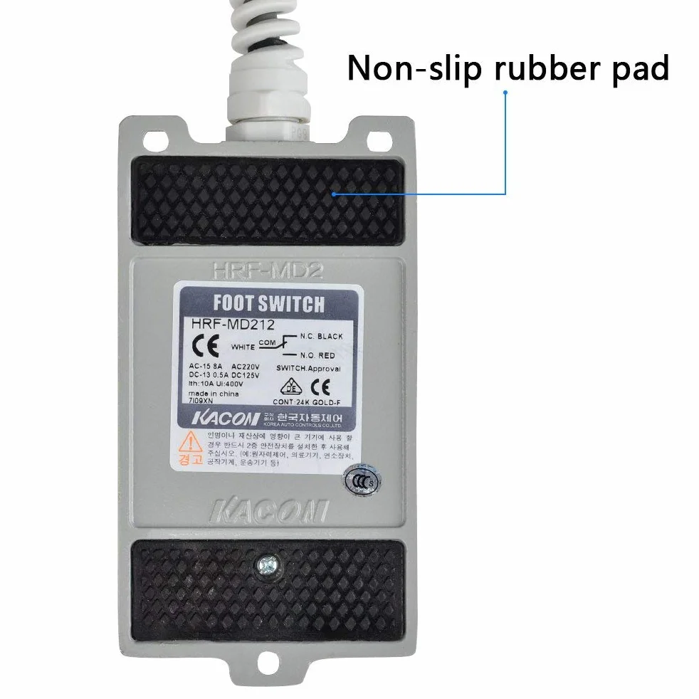 Interruptor Industrial de Pedal Interruptor de Pie Metálico