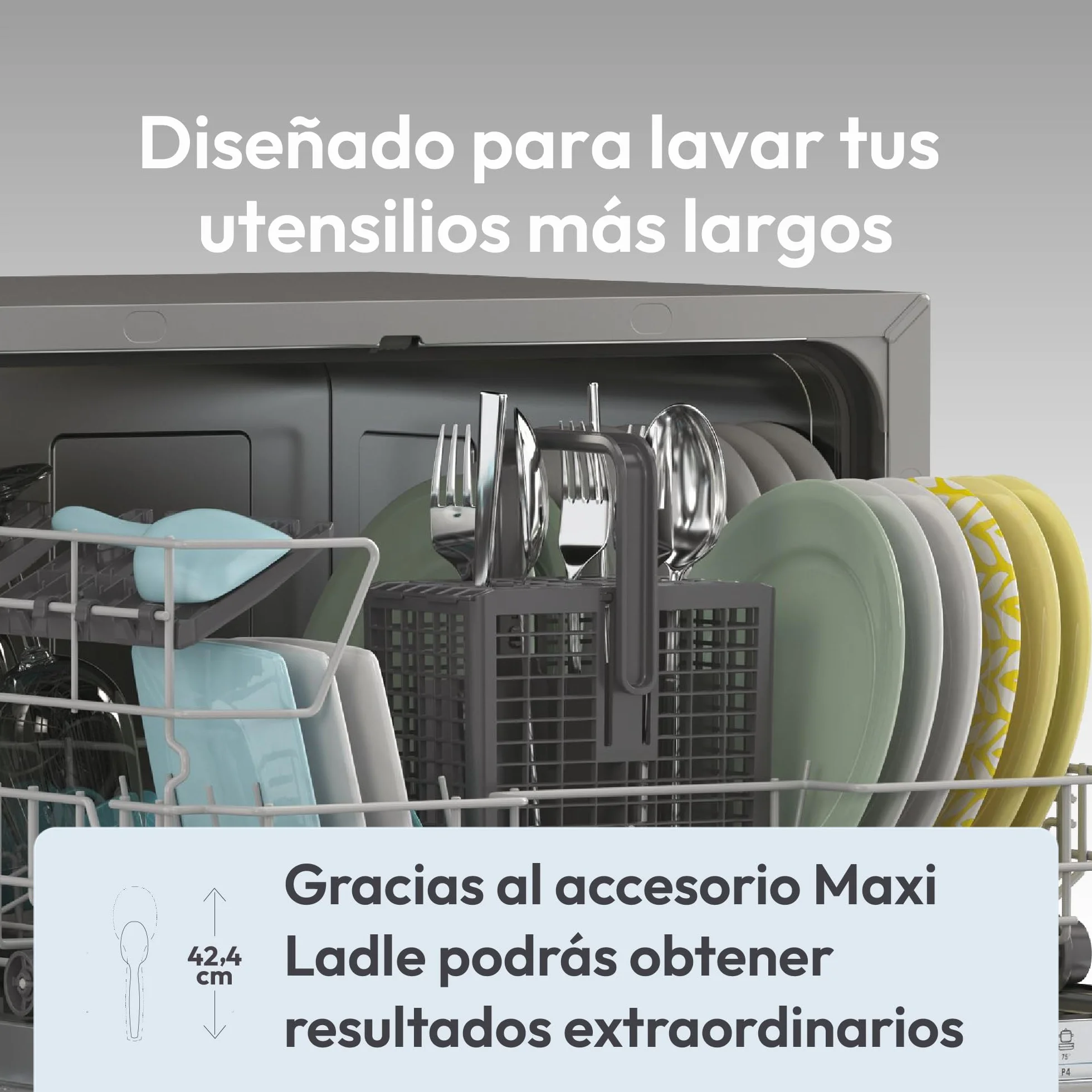 Candy CP 6E51LS Lavavajillas Compacto 6 Servicios Digital 51dBA 5 Ciclos Media Carga Inox