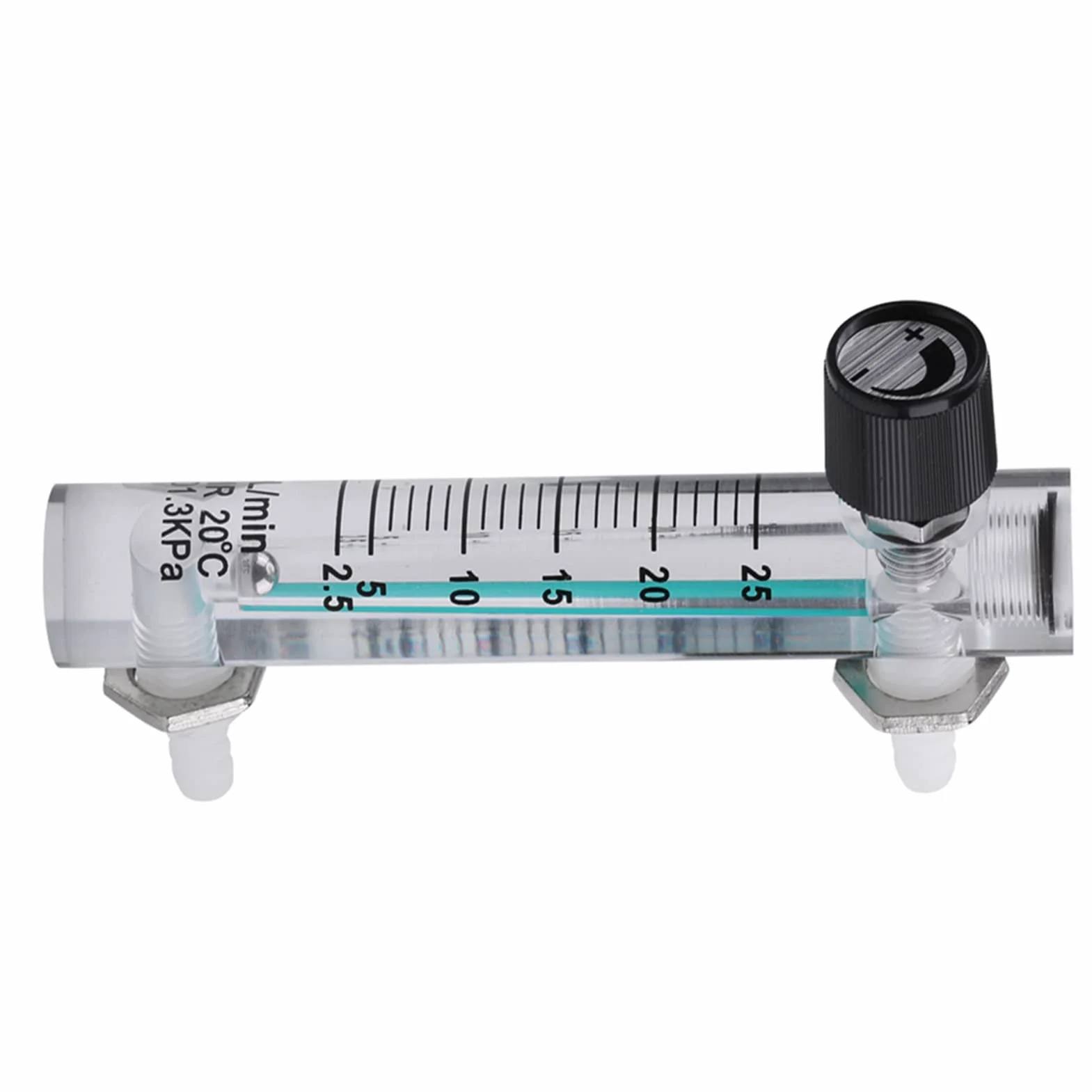 Gasdurchflussmesser 2.5-25LPM mit Regelventil für Sauerstoff/Luft/Gas