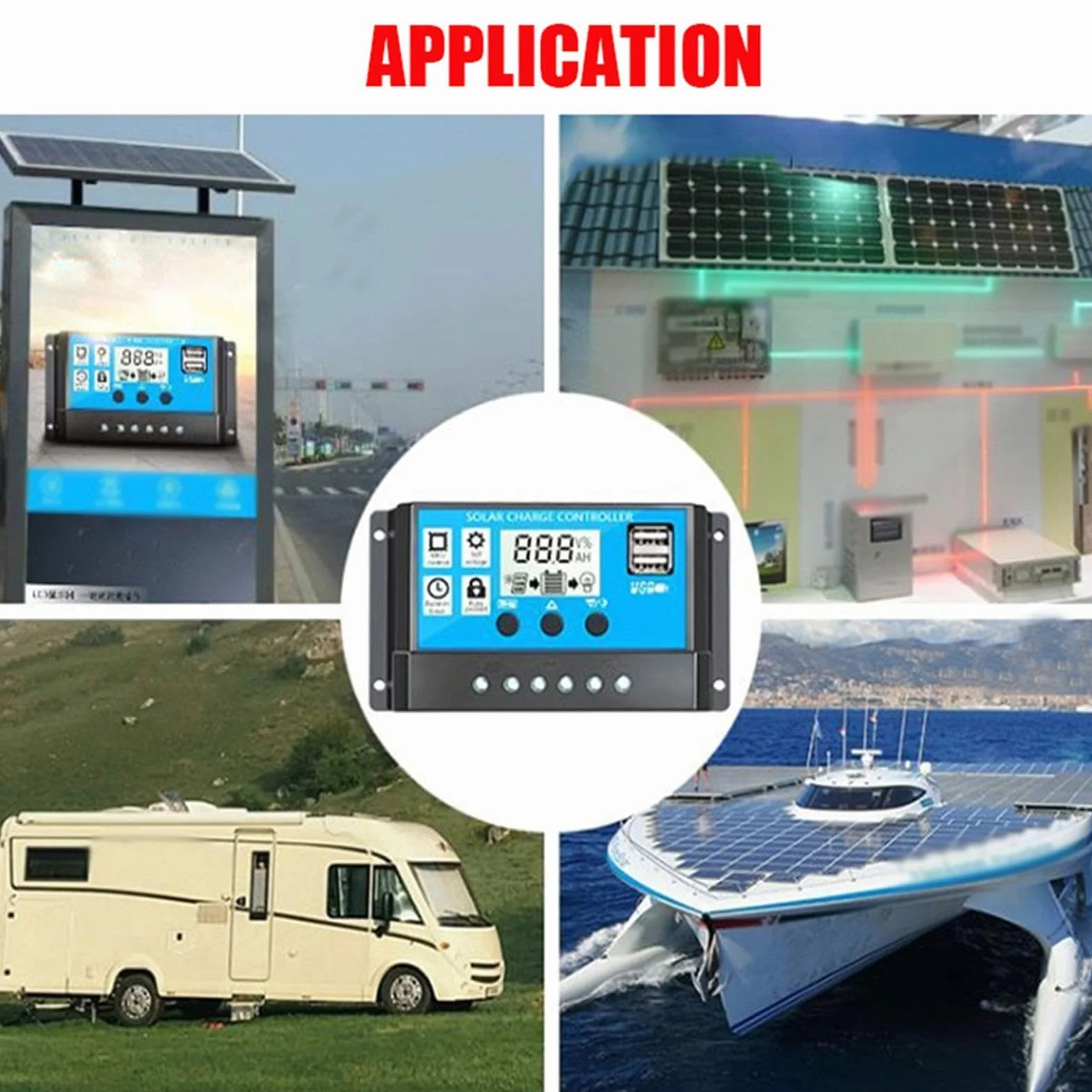 Placa Solar Con Bateria Y Enchufe 220v, Baterias Solares Para Casa, Kit Placa Solar, Inversor Y Cargador De 300 W,Convertidor De CC 12 V A CA 110 V/220 V, Con 2 Puertos USB Y Pantalla LED