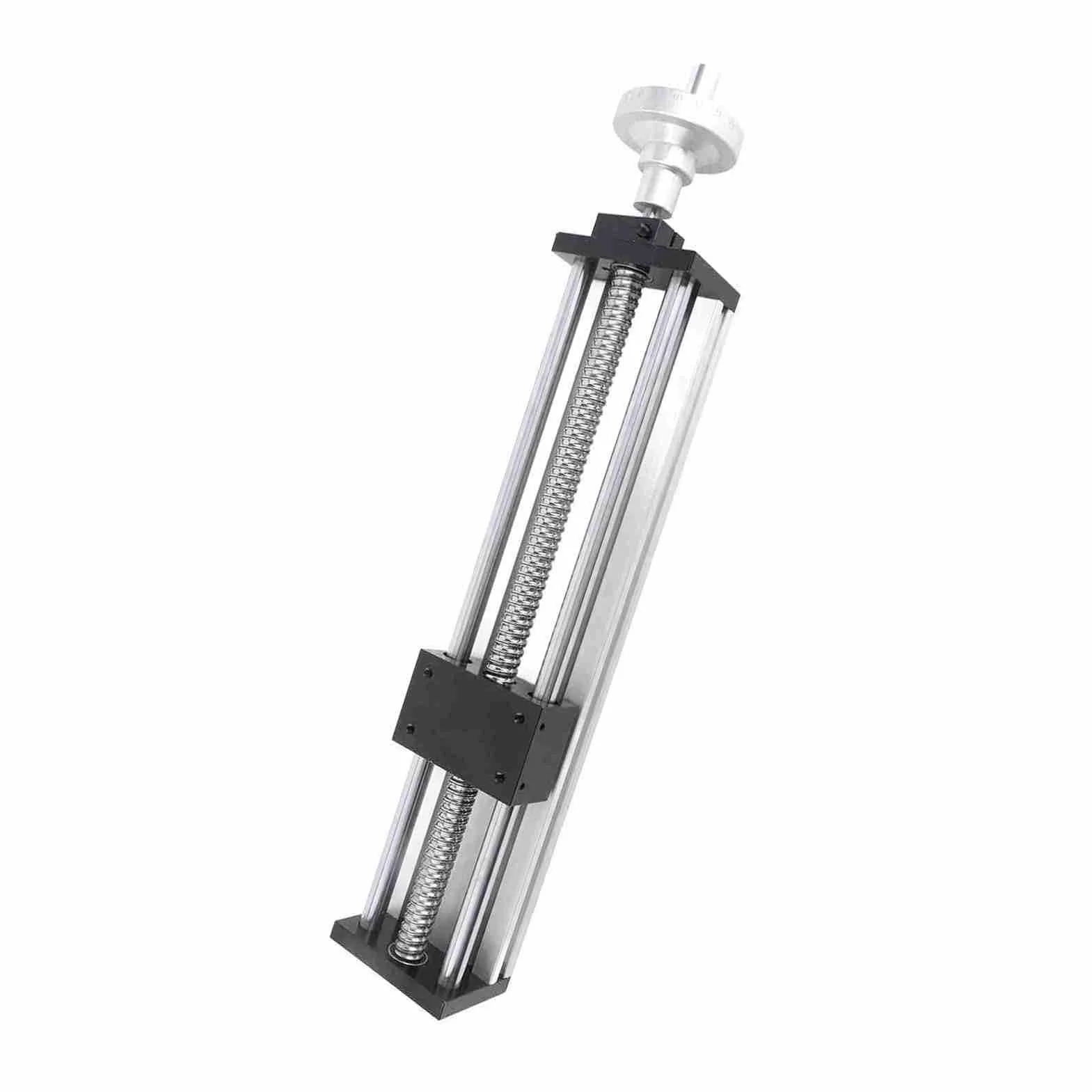 Mesa Deslizante de Riel Guía Lineal, Etapa Lineal de Carrera de 300 Mm, Etapa de Tornillo de Bola con Volante para Motor NEMA23
