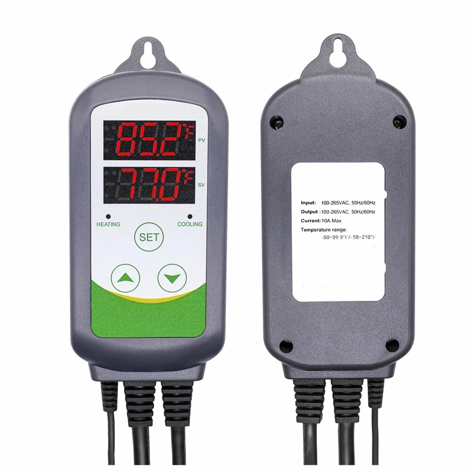 Controlador de temperatura precableado de refrigeración de calefacción Universal 3 tipos de controlador de temperatura de ITC-306, ITC-308, ITC-310T-B(ITC-308)