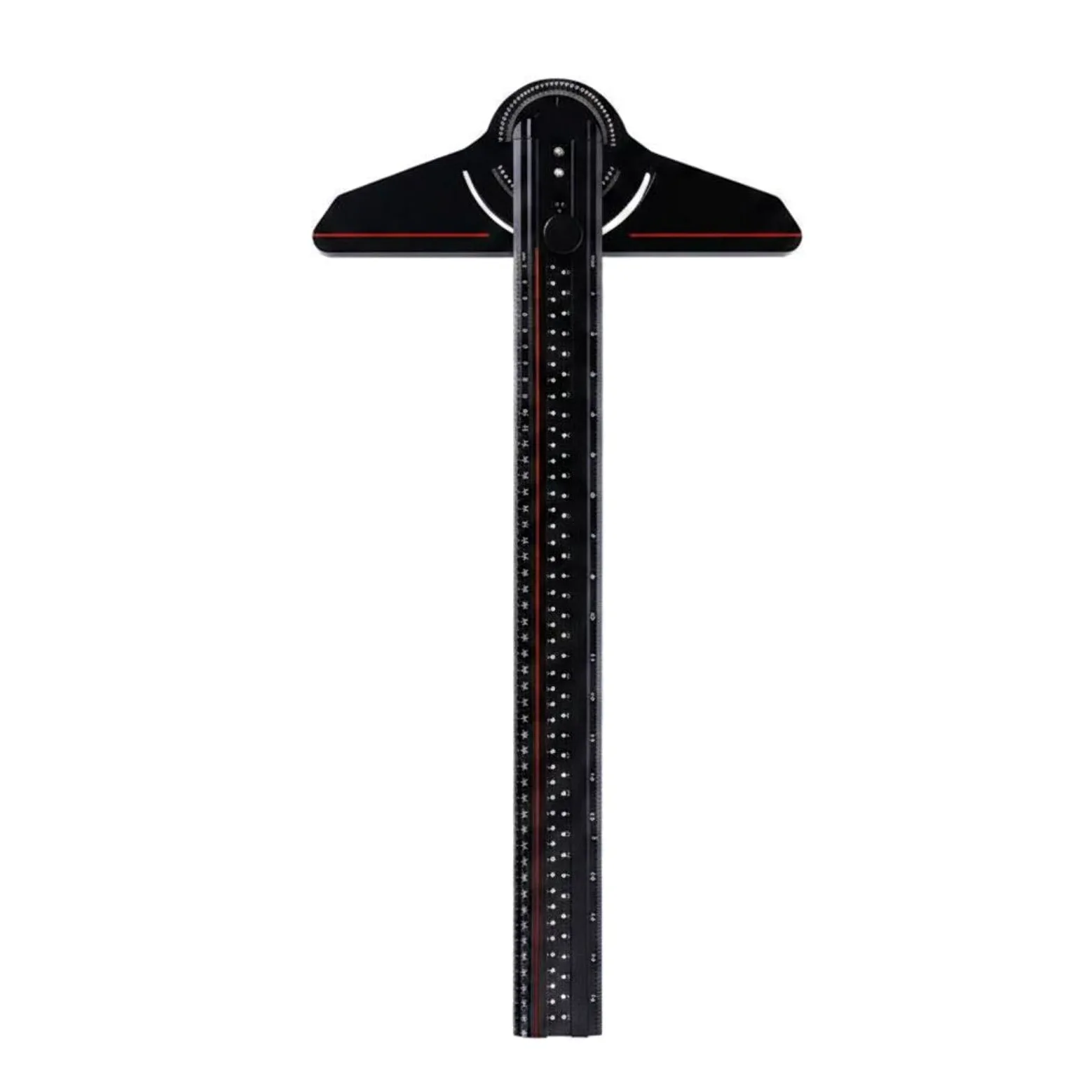 MagiDeal de Aluminio Regla Carpintero Regla Métrica Regla de Ajustable Aleación Engrosada con Grabado Preciso para Control de Medidas Adecuada para Carpintería Obra