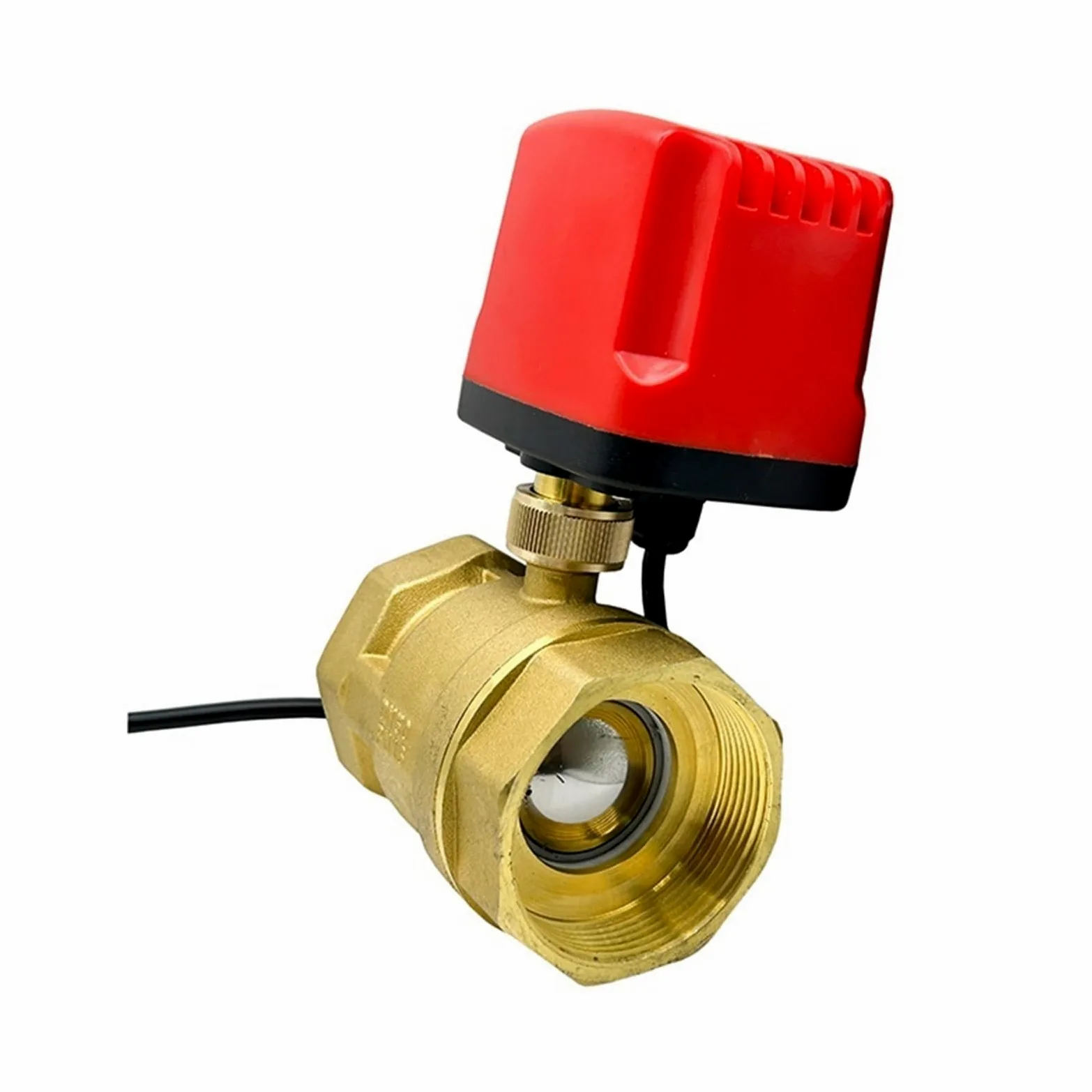 Válvula de bola Válvula de bola motorizada 1/2" 3/4" 1" 2" Válvula de bola eléctrica de latón resistente al agua Válvula de bola de latón de tres cables o dos líneas Para equipos de agua potable(1/2",