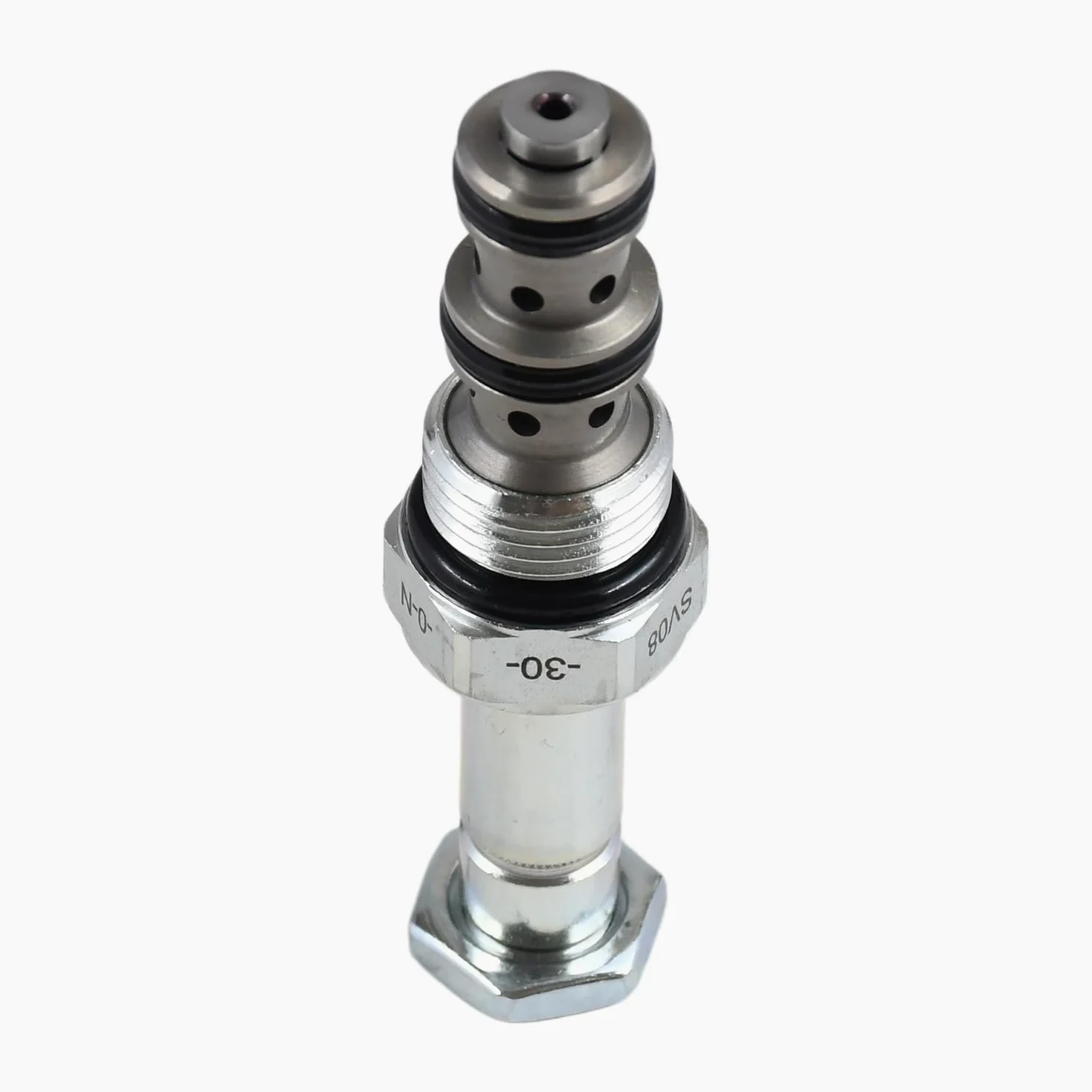 Válvula selectora de cartucho operada por solenoide de 3 vías y 2 posiciones compatible con Hydraforce SV08-30-0-N-00 SV08300N00