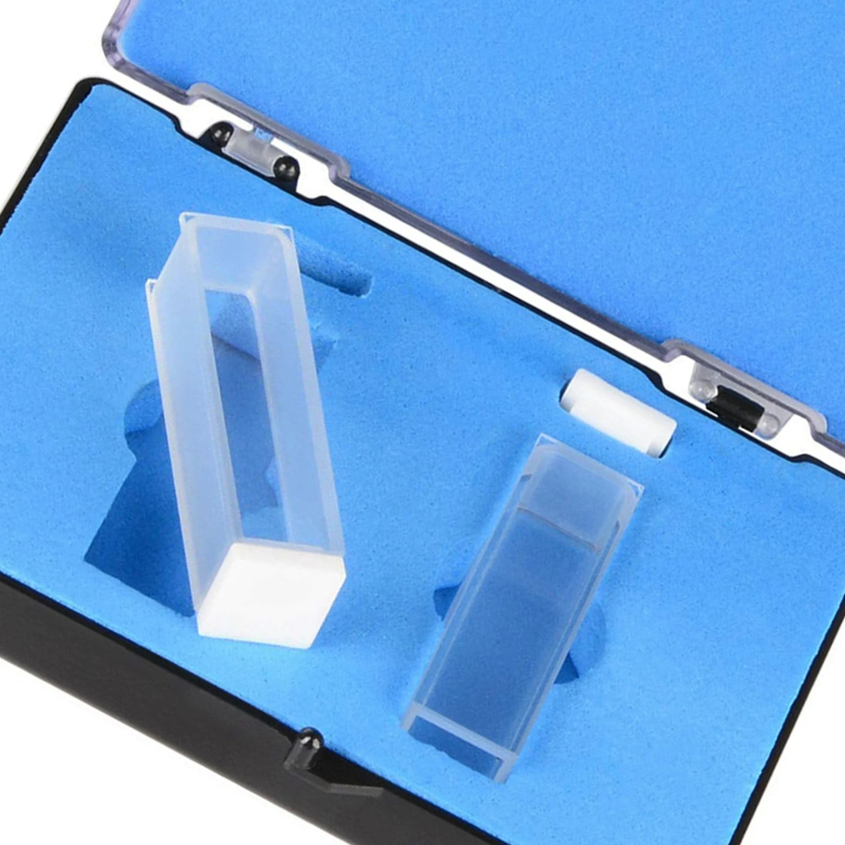 Cubeta de cuarzo, cubetas espectrofotómetro 10 mm de longitud de camino, 45 mm de , capacidad de 3,5 ml - piezas 20