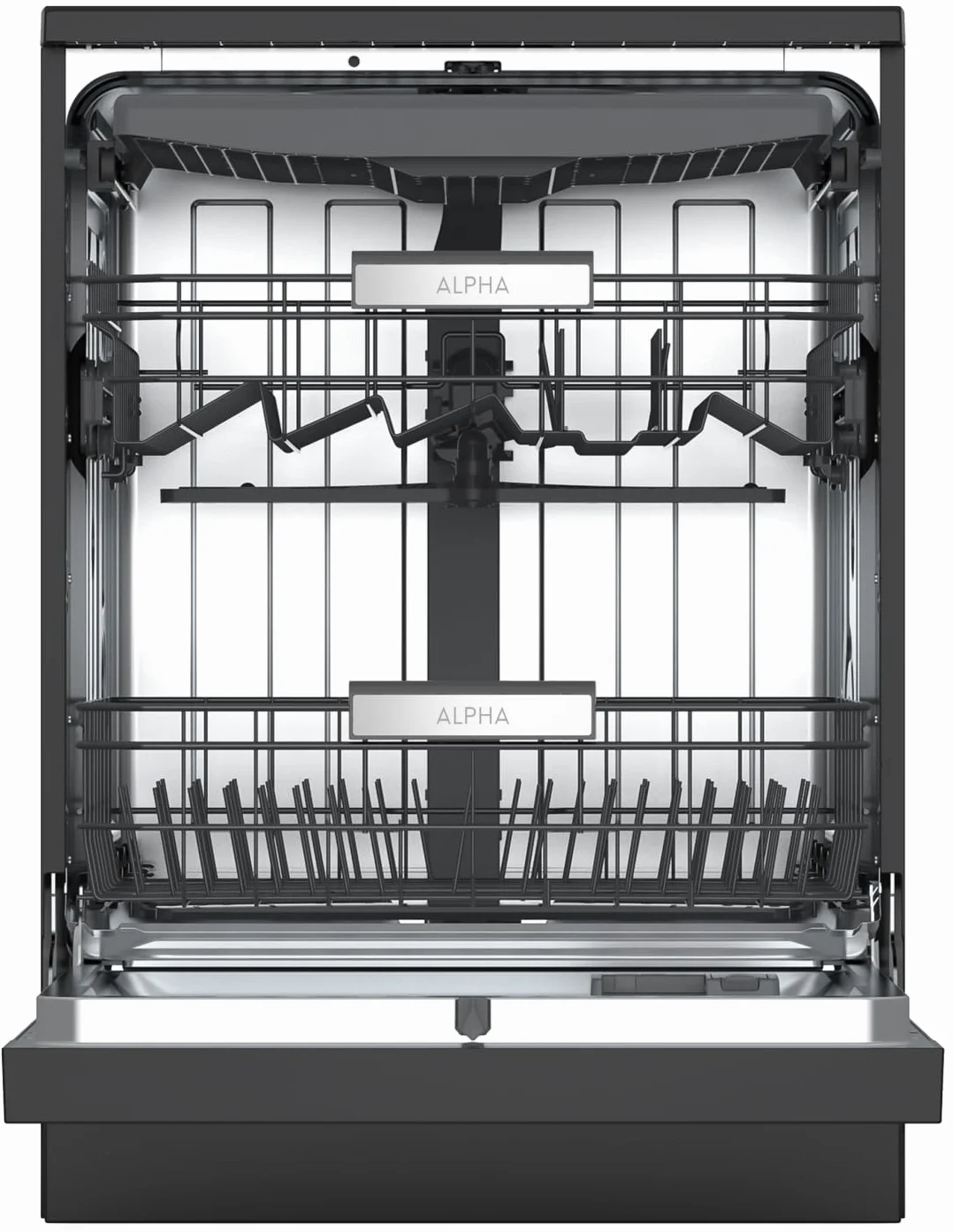 ALPHA Lavavajillas POSEIDON ELITE PRO Auto Door Open DualZone 14ser Negro