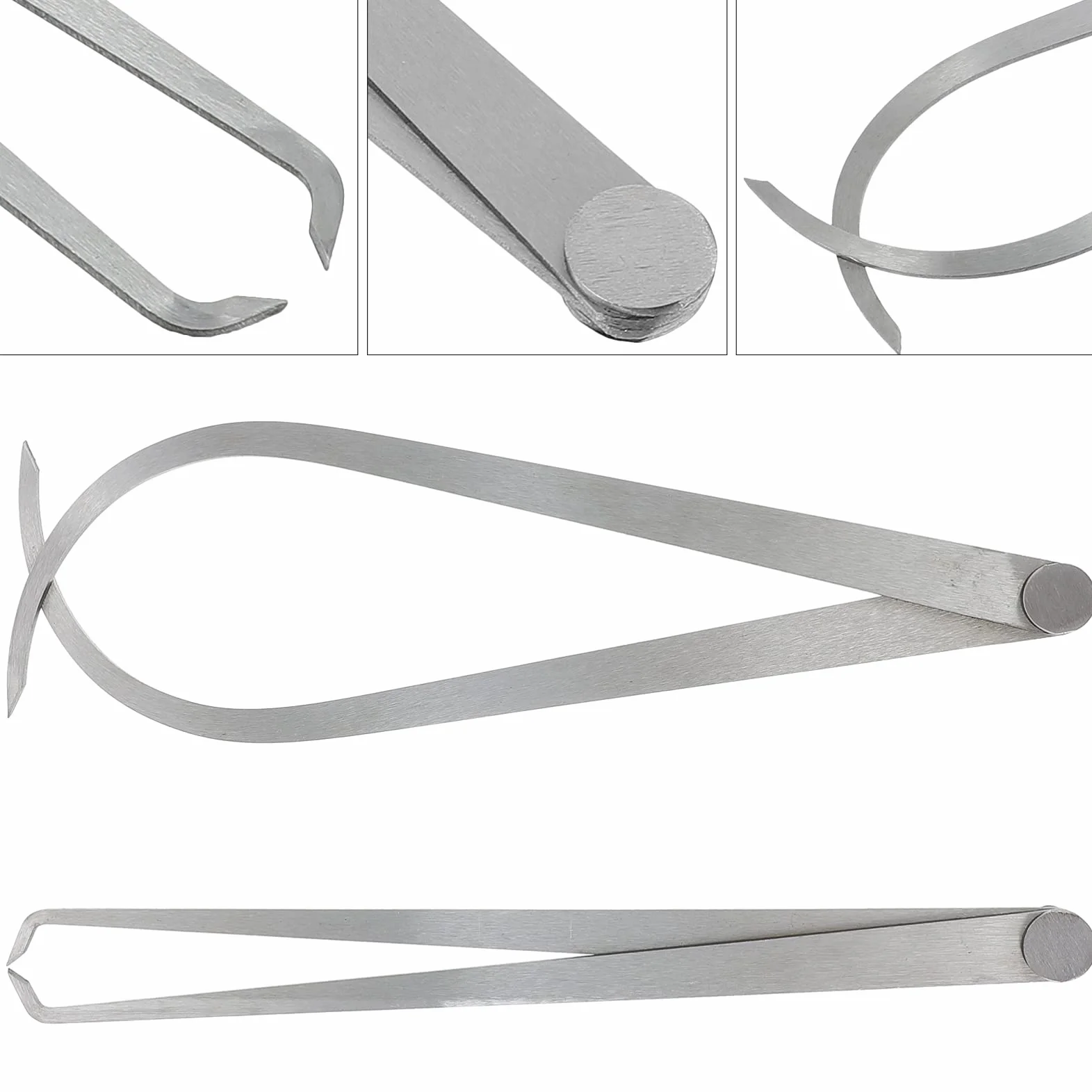 Calibre de acero inoxidable 250 mm herramienta de medición junta de fricción