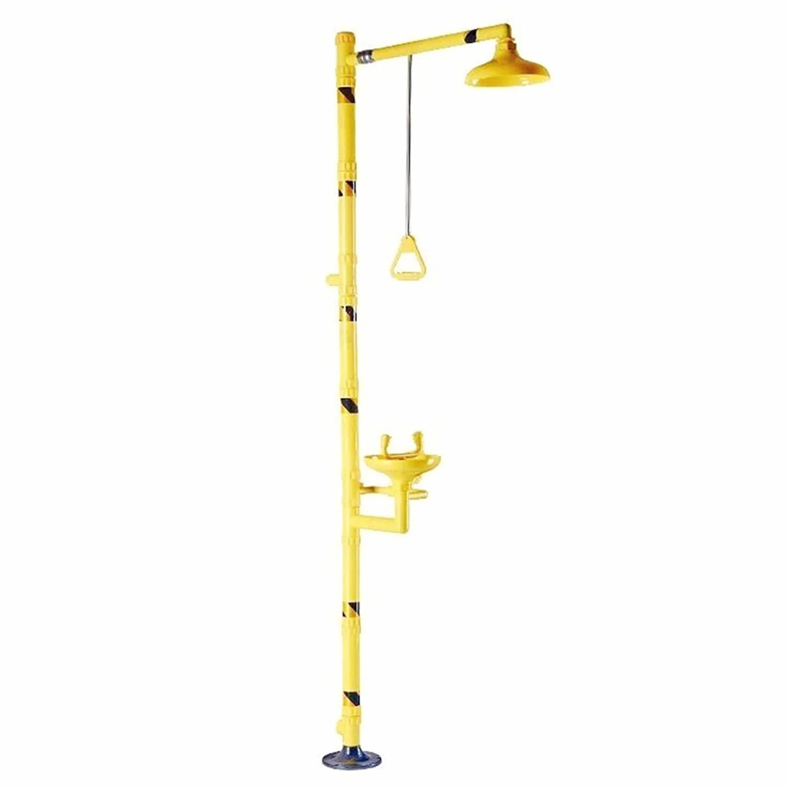 Lavado de Ojos Combinado para Ducha de Emergencia Estación Lavaojos de Pie Sistema de Ducha de Seguridad con Lavabo para Ojos y Lavabo para Rostro (Size : 2180x700mm)