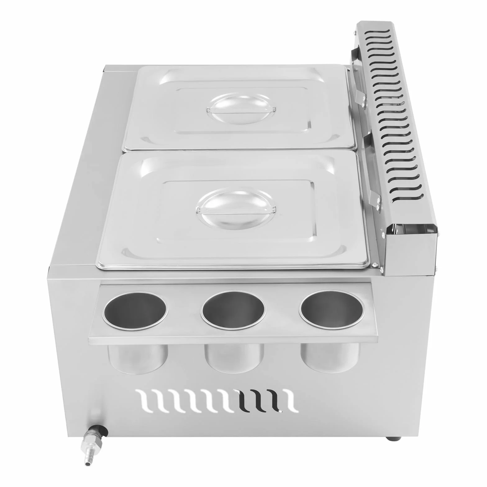 Freidora doble de acero inoxidable de 6 litros