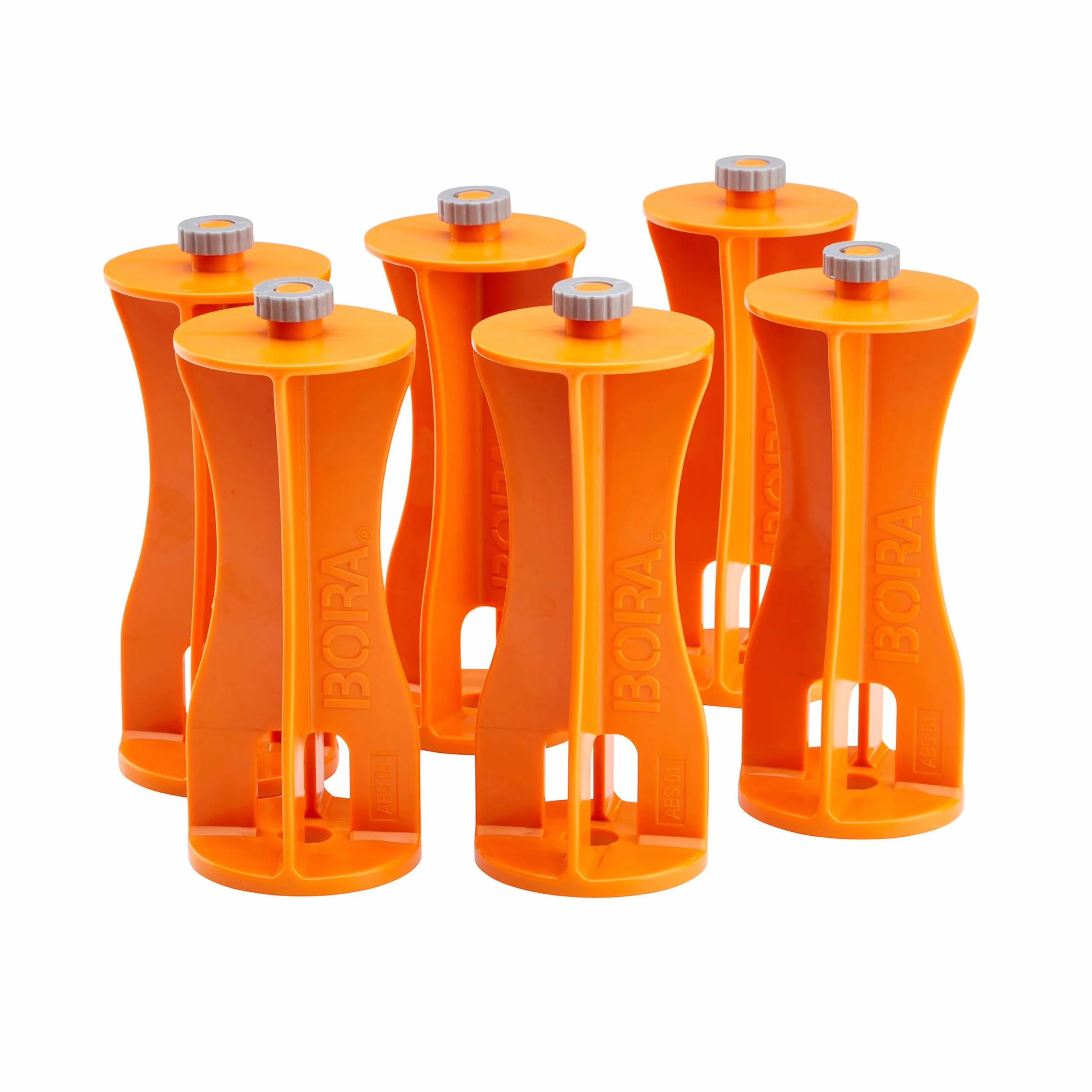 Bora Centipede CA0506 Juego de 6 Elevadores para Soportes de Trabajo Naranja