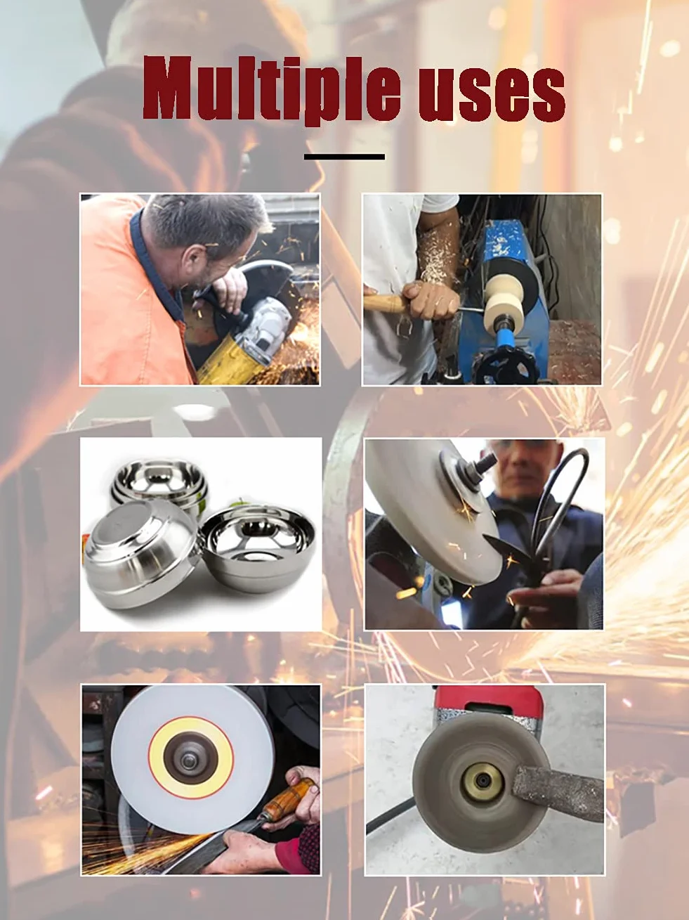 1 muela de Banco carburo silicio Verde 150 mm | Rueda abrasiva de carburo de silicio verde, orificio de 12,7mm, 16mm de grosor for afilar amoladora de banco(120 Grit)