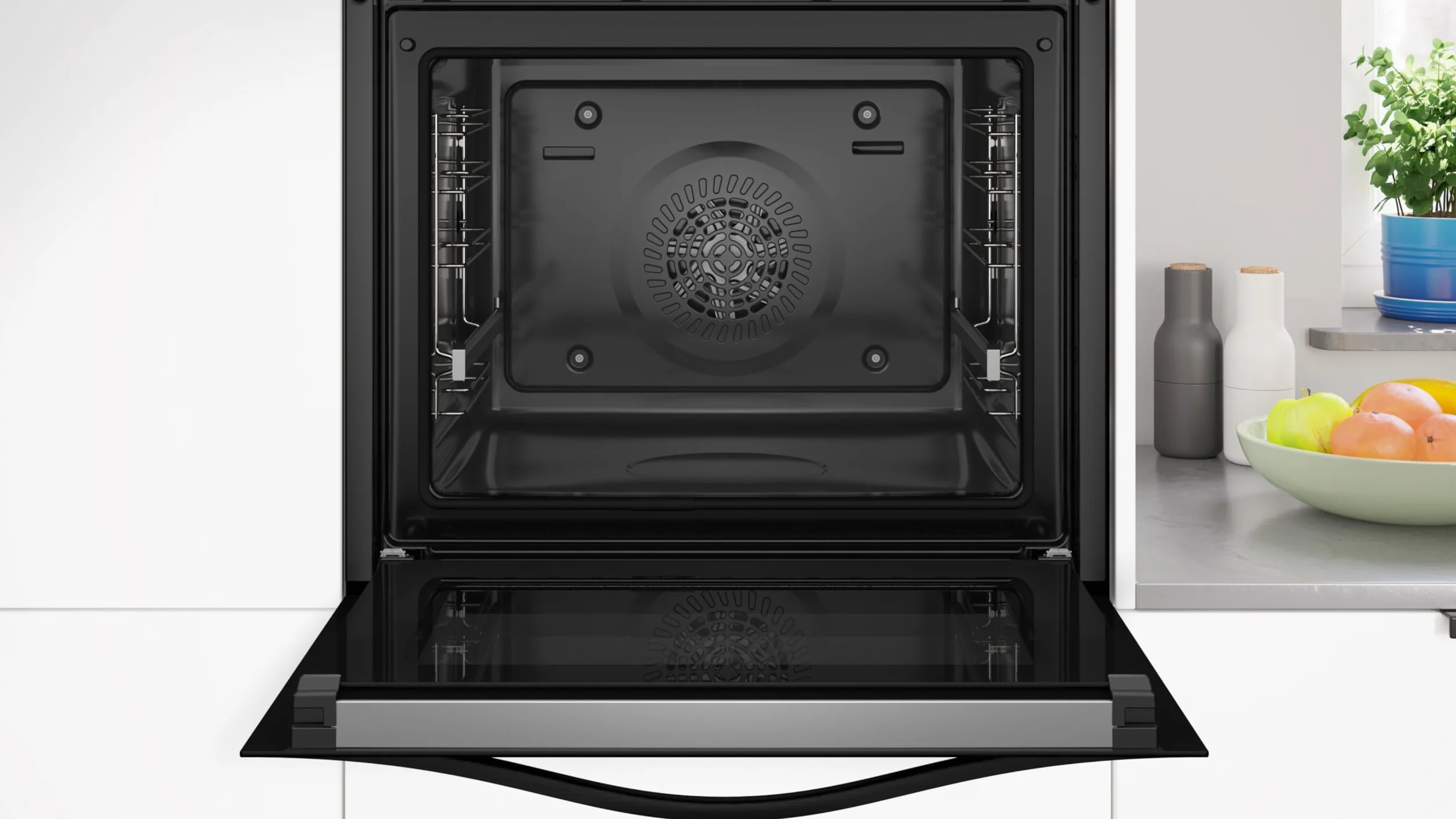 Balay Horno multifunción 60 cm Pirólisis Aqualisis Control Comfort 10 recetas Cristal Negro 3HB4841X3