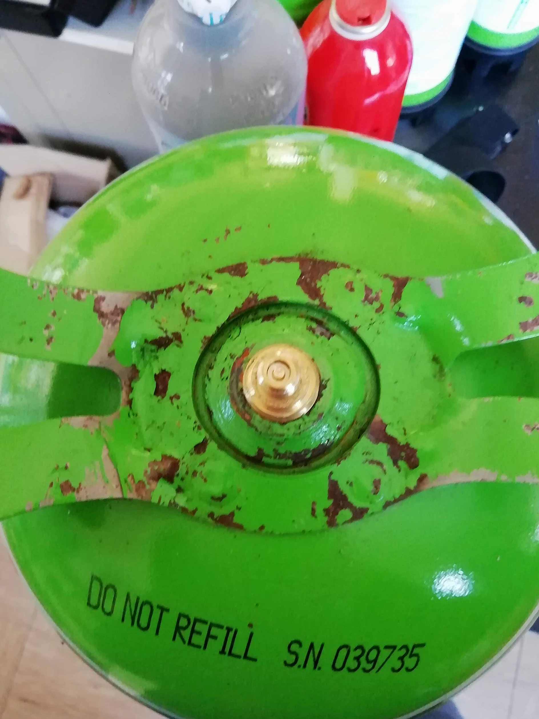 Bombona de nitrógeno XL desechable de 13,6 l