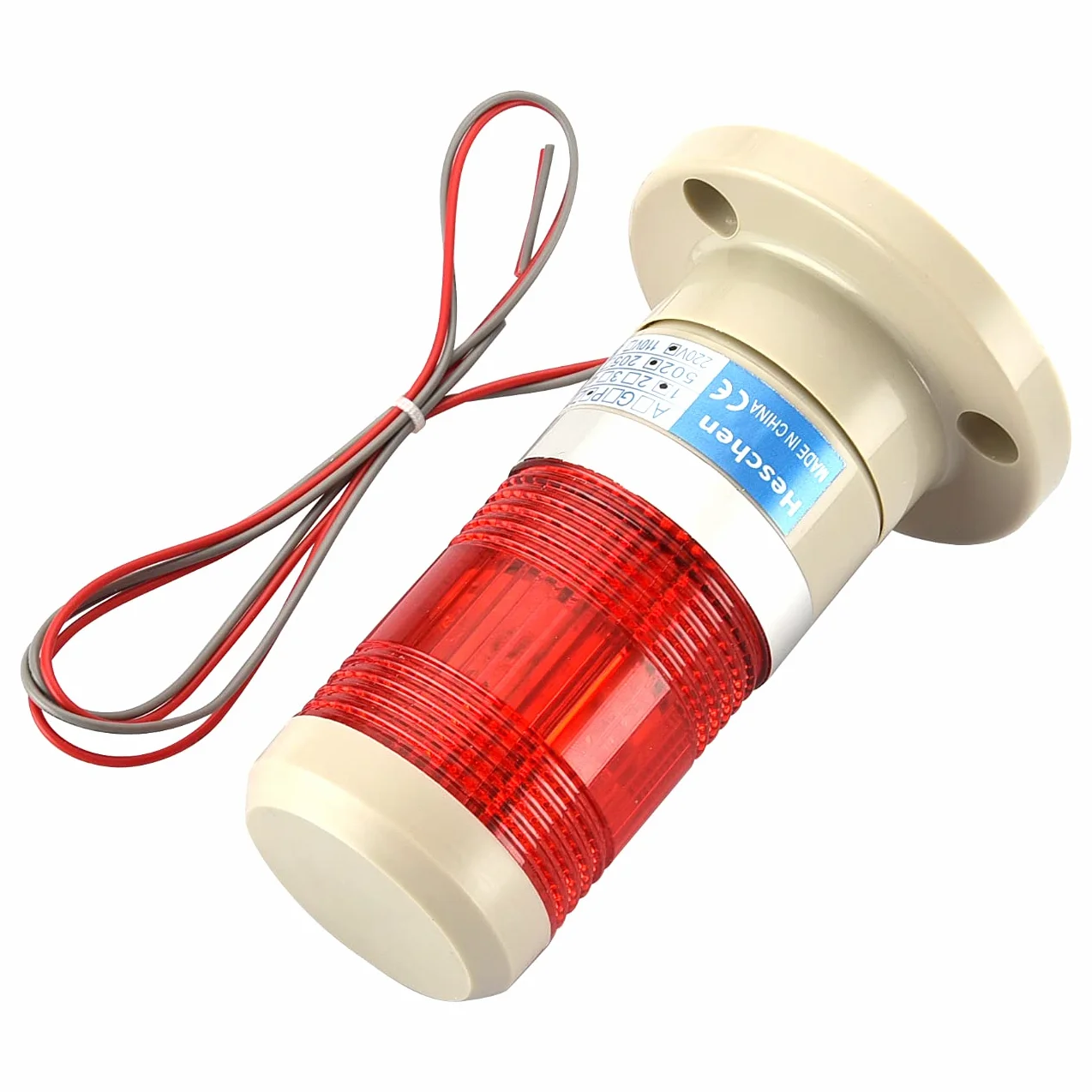 Bombilla LED de advertencia 220 VAC señal de torre luz continua Heschen