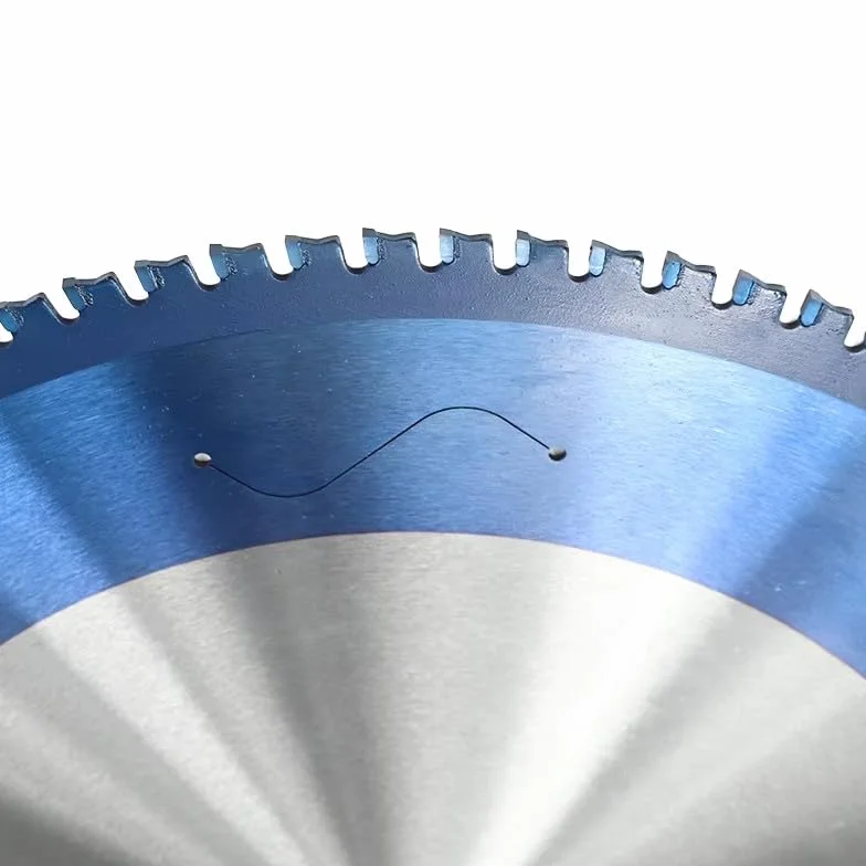 Hoja de Sierra Circular de Carburo Recubierta Azul Nano 305x2,4x1,8x25,4x60T para Corte de Metal, Aluminio, Hierro, Acero