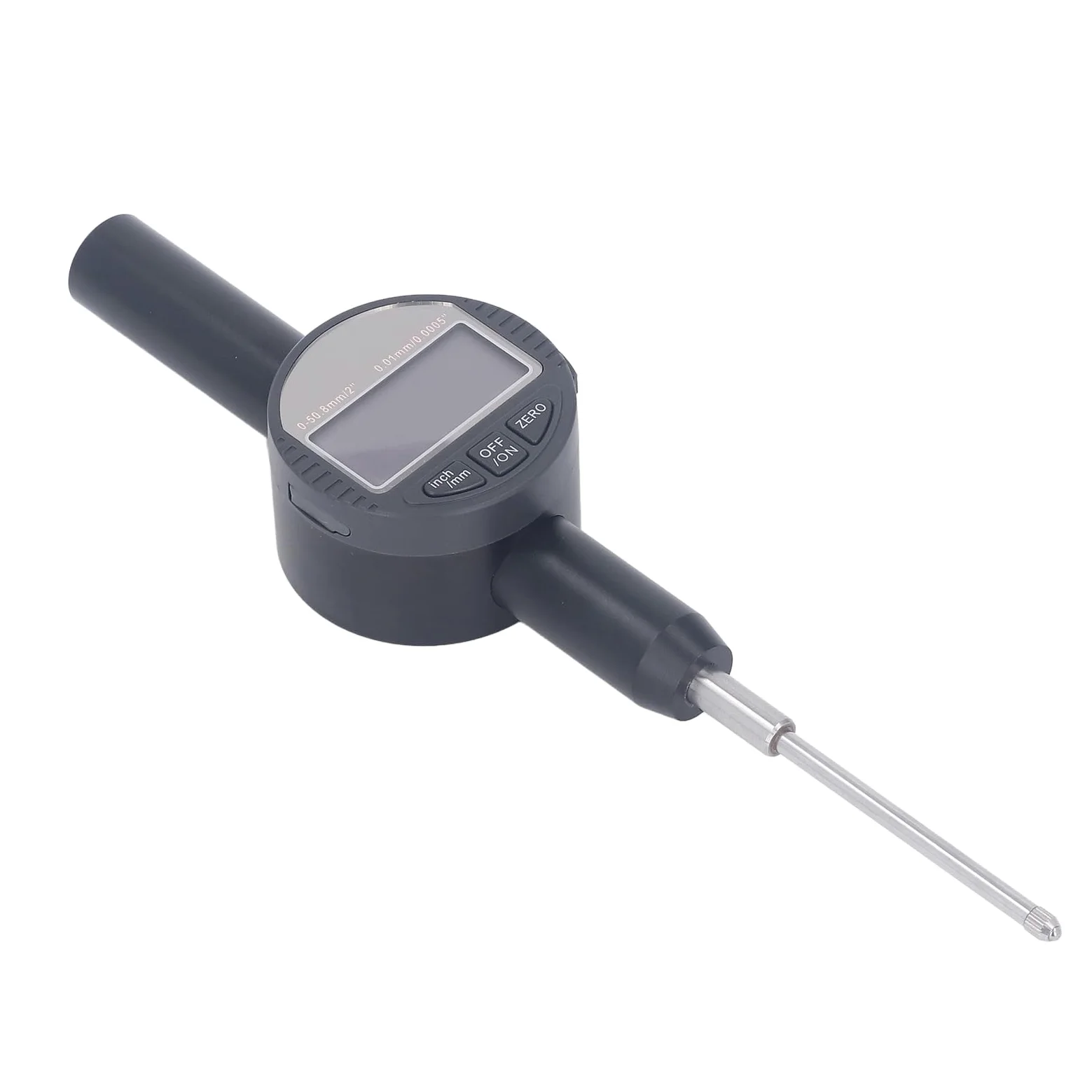 FTVOGUE Indicador de Cuadrante Digital, Medidor Electrónico de Aleación de Aluminio con Rango de 0 a 50,8 Mm, Herramienta de Medición de Alta Precisión para Ingenieros y Maquinistas