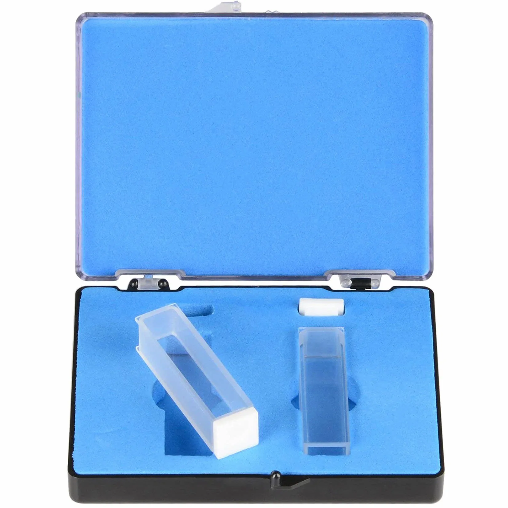 Cubeta de cuarzo, cubetas espectrofotómetro 10 mm de longitud de camino, 45 mm de , capacidad de 3,5 ml - piezas 20