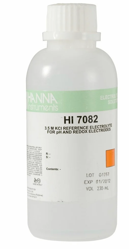 Hanna Instruments hi7082 m 3,5 m KCL electrodo recarga de solución, 230 ml botella