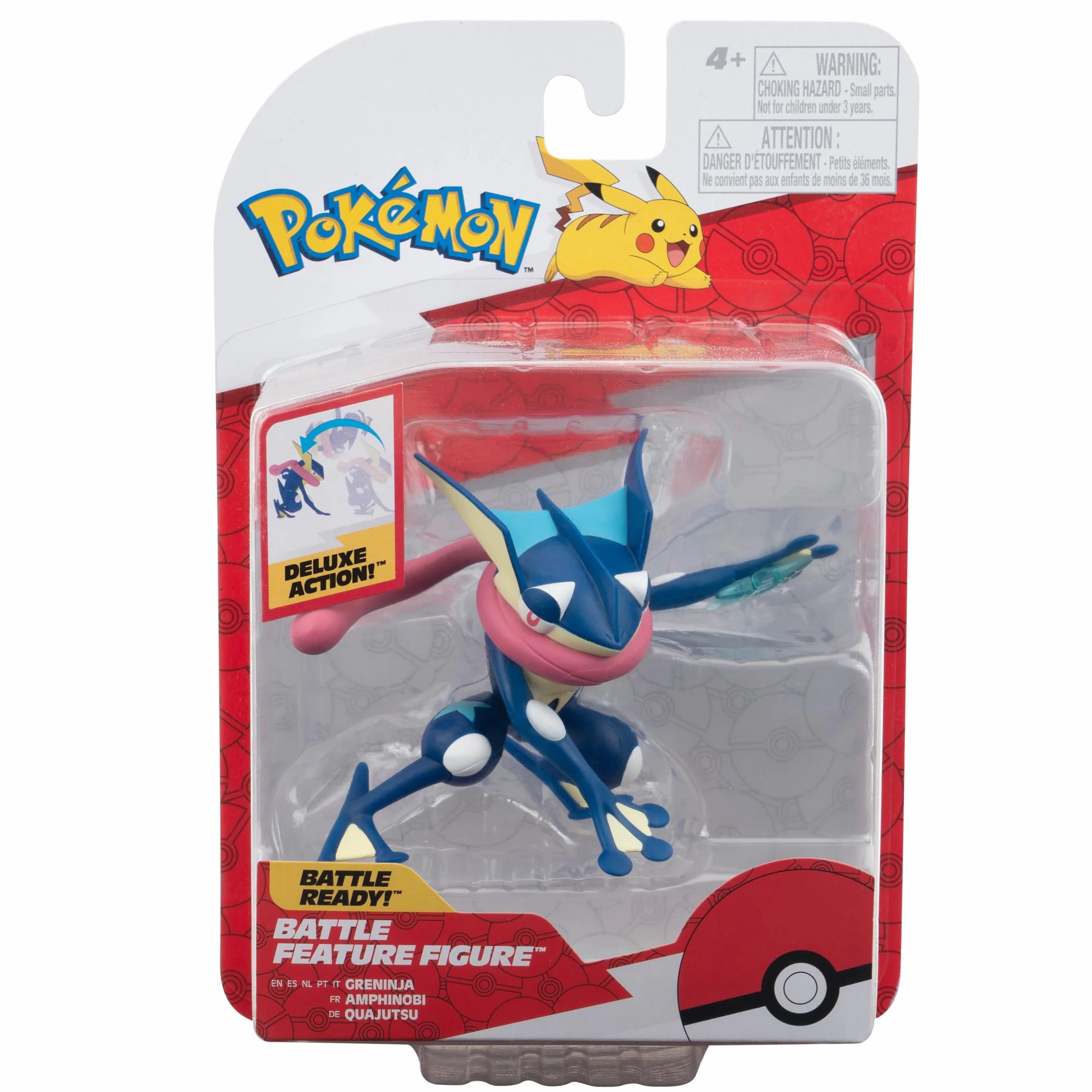 Pokémon Greninja Figura de Batalla con Movimiento Pkw3417
