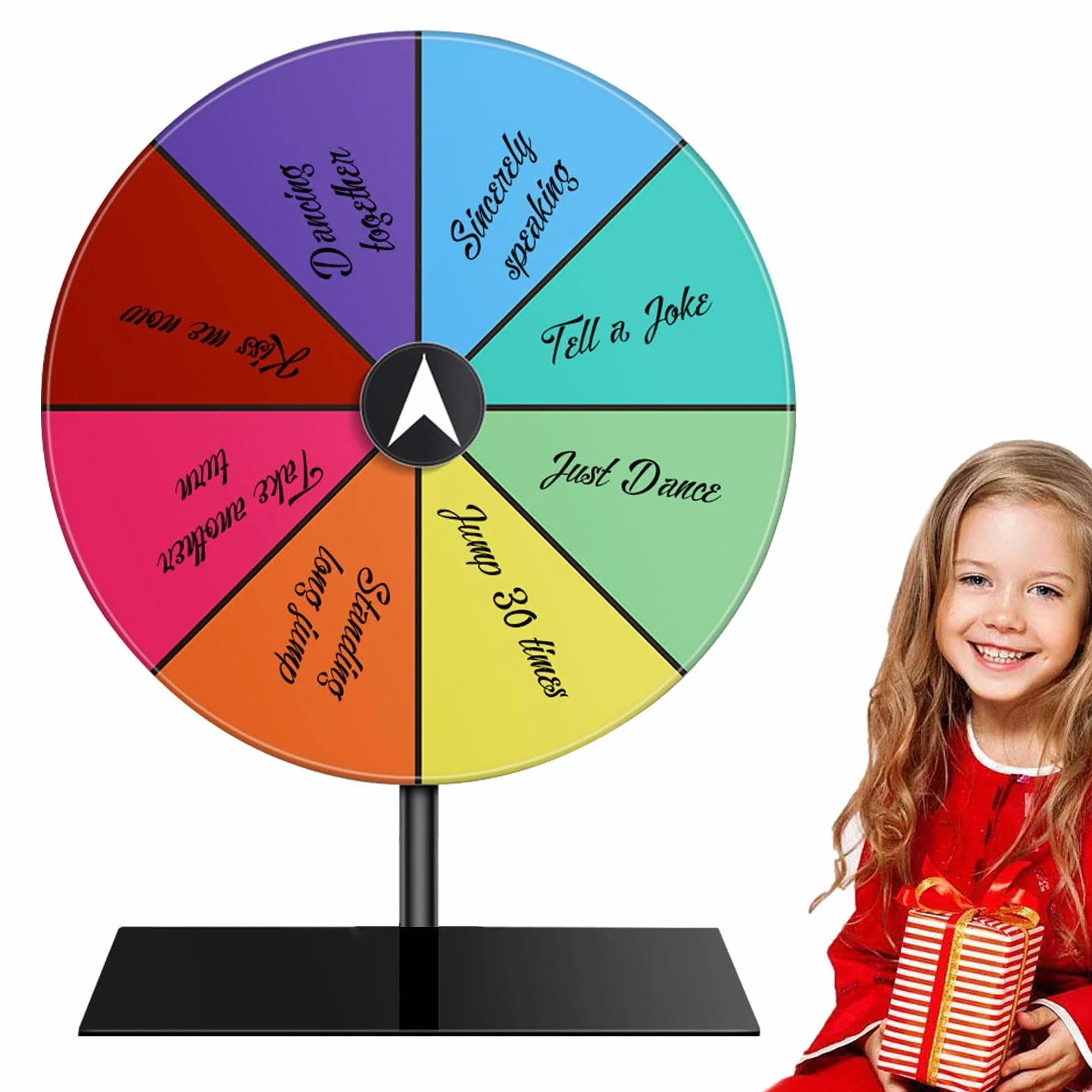 Rueda De Premios Giratoria 8/12/15 Slots Fortune Spinner con Soporte Ruleta De Mesa De Fortuna para Carnaval Y Feria Comercial