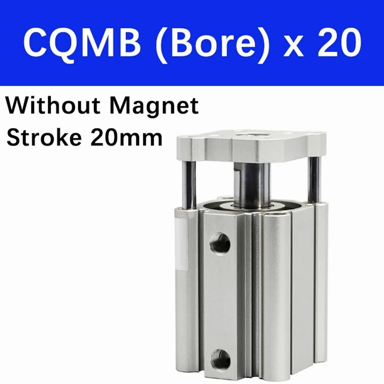 Cilindro neumático compacto con varilla guía CQMB40 CQM40-15 25-25 25-20 25-30 1 pieza(Stroke 20mm)