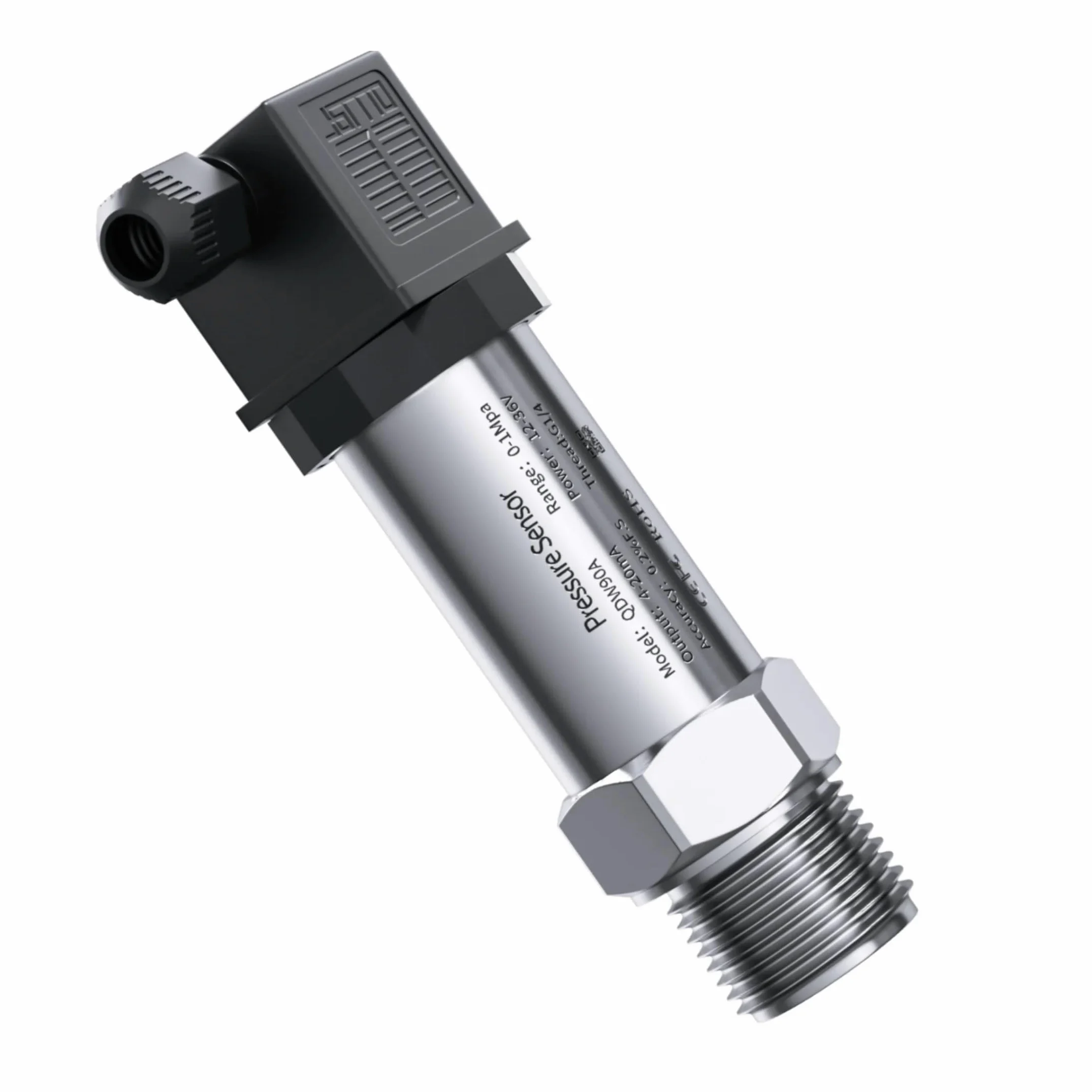 Transmisor de presión pequeño 0-1bar 0-5bar 0-10bar Sensor aire y agua 4-20mA Transductor Rosca G1-2, G3-8 1 pieza(G1-2 thread,0-100bar)