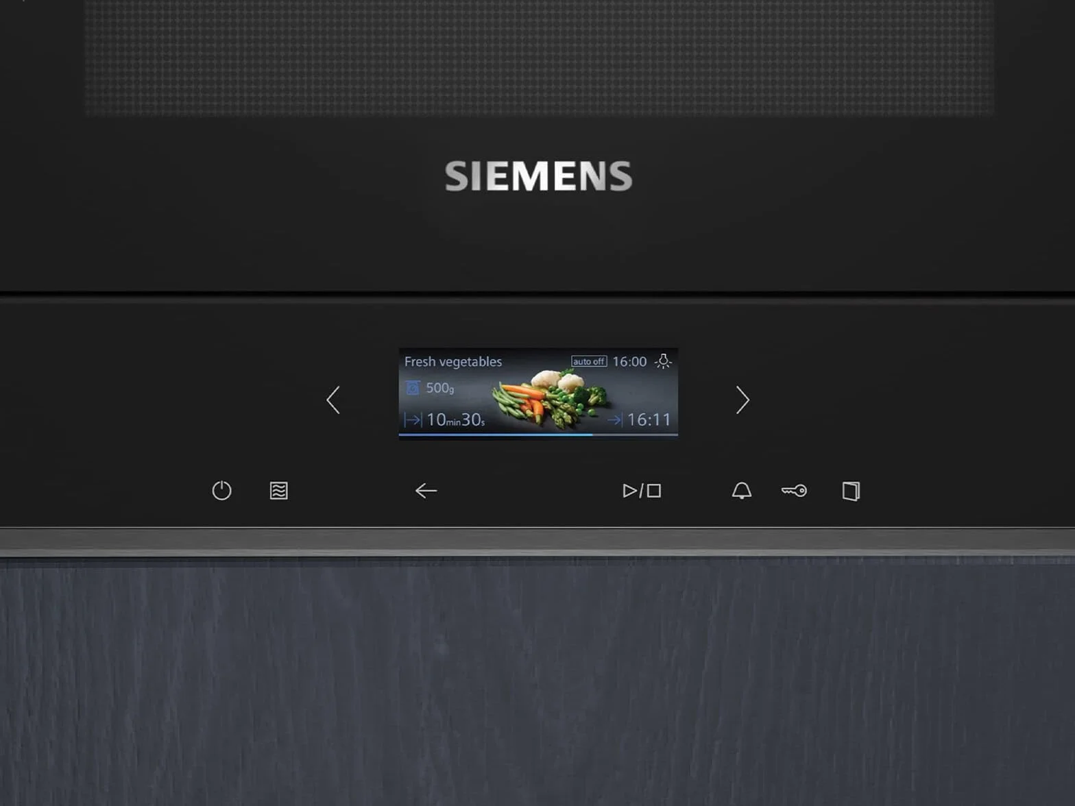 Siemens BF722R1B1 iQ700 - Microondas empotrable, cookControl7 - Programas automáticos, humidClean Plus - Limpieza de interiores, cookControl Plus - para buenos resultados, pantalla táctil TFT, color