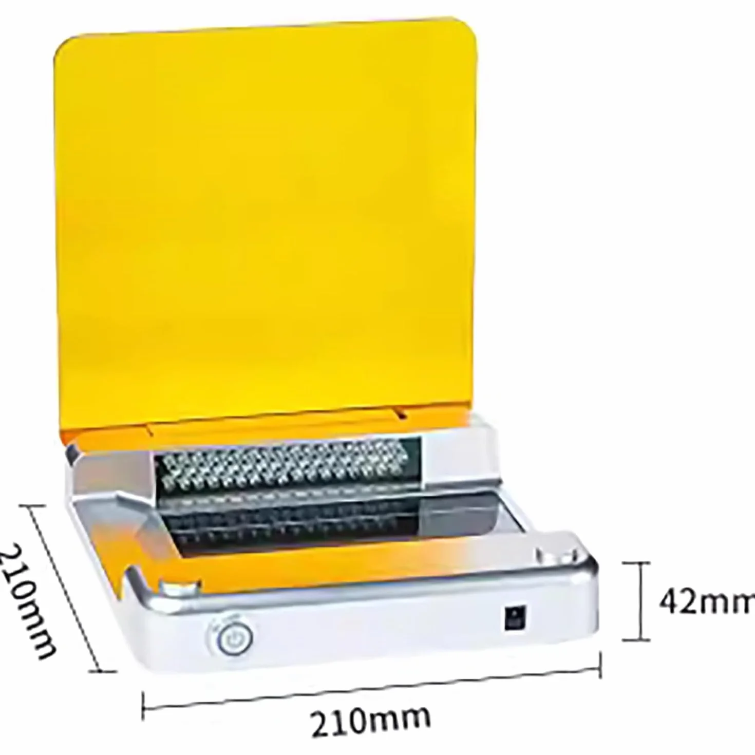 Transiluminador de luz azul para electroforesis en gel, 160 mm x 70 mm, intensidad ajustable, filtro ámbar, longitud de onda máxima de 470 nm, ideal para laboratorio y uso biológico